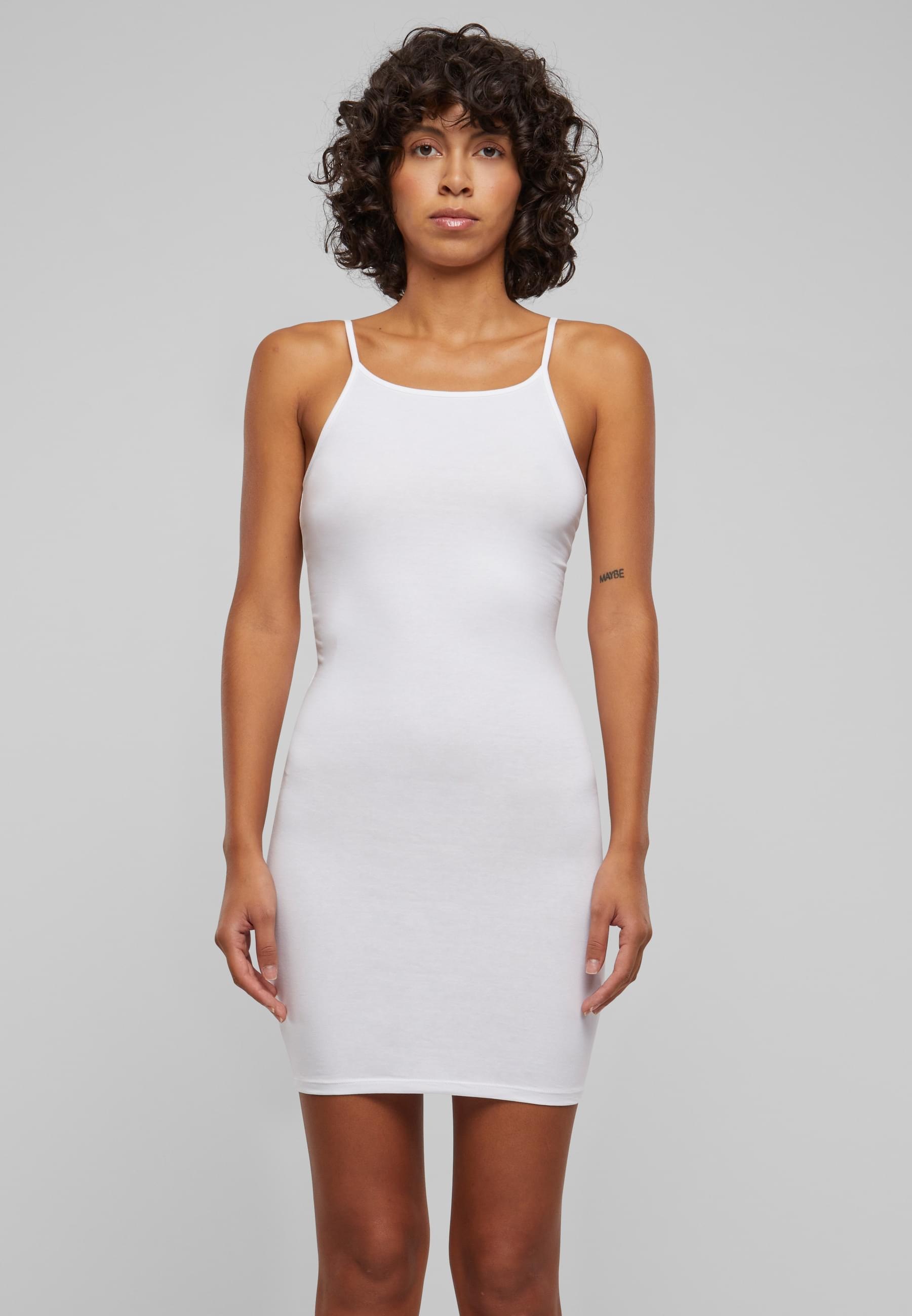 URBAN CLASSICS Shirtkleid »Urban Classics Damen Ladies Stretch Jersey Slim Dress«, (1 tlg.)