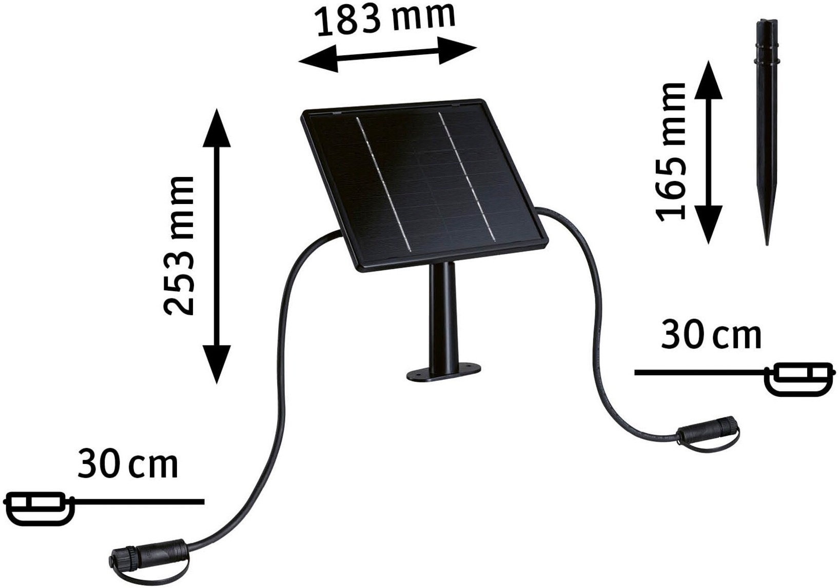 Paulmann Verteiler »IP44 24V max. 21W Anthrazit« 1 Stk. tlg. Solar, Dämmerungssensors