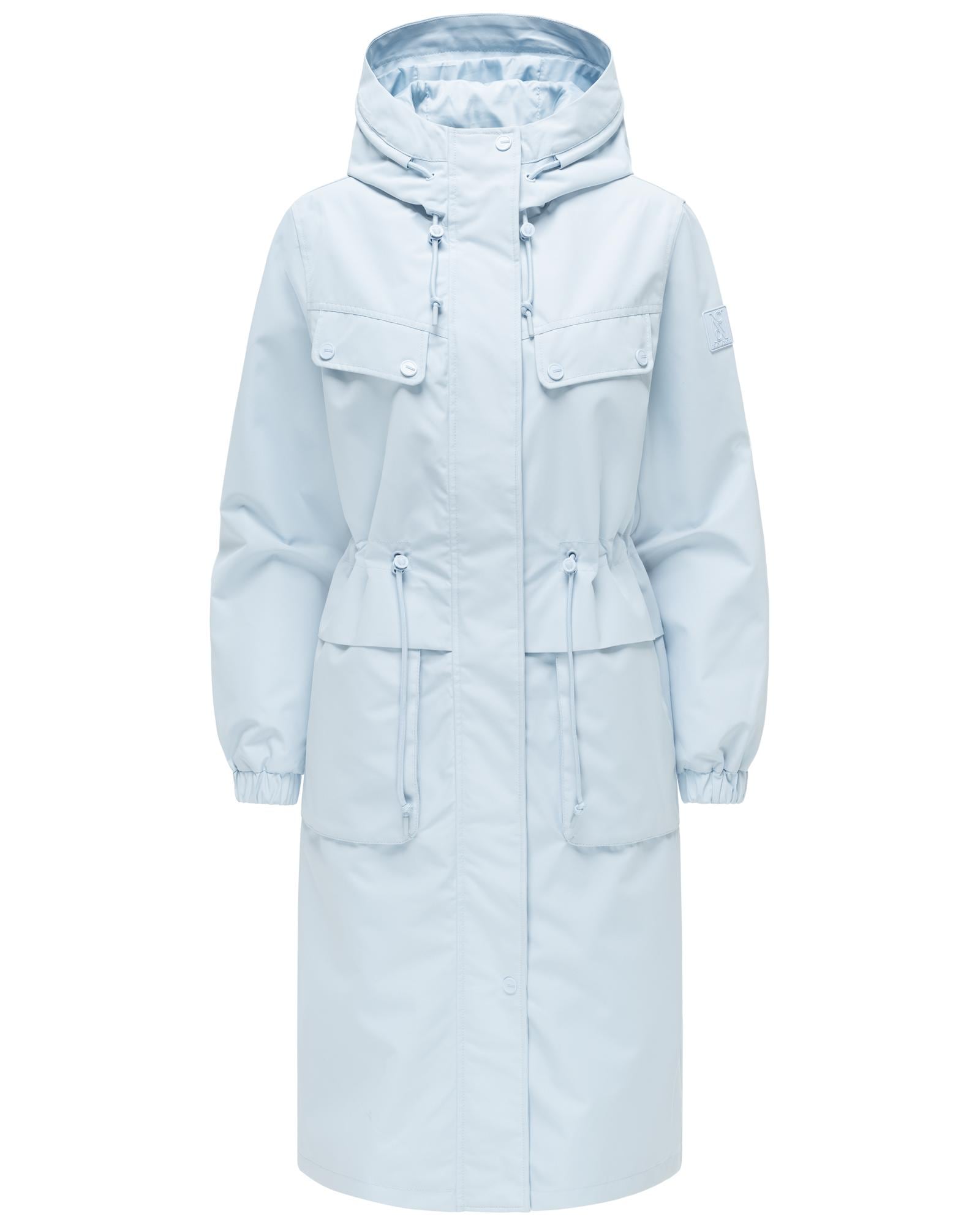 Navahoo Langmantel "Kirschwind 14" Wasserdichter Übergangsmantel mit Brusttaschen
