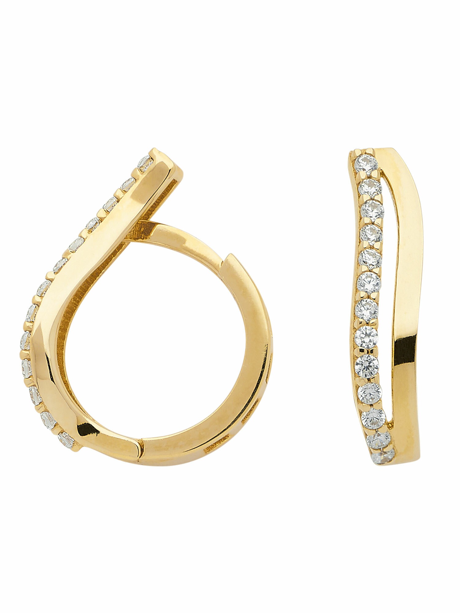 Amor 9 Karat Gold Ohrhänger Für Damen – Mit Zirkonia Oder Perle | Zeitloser Ohrschmuck In Schmuckbox (Geschenkidee)