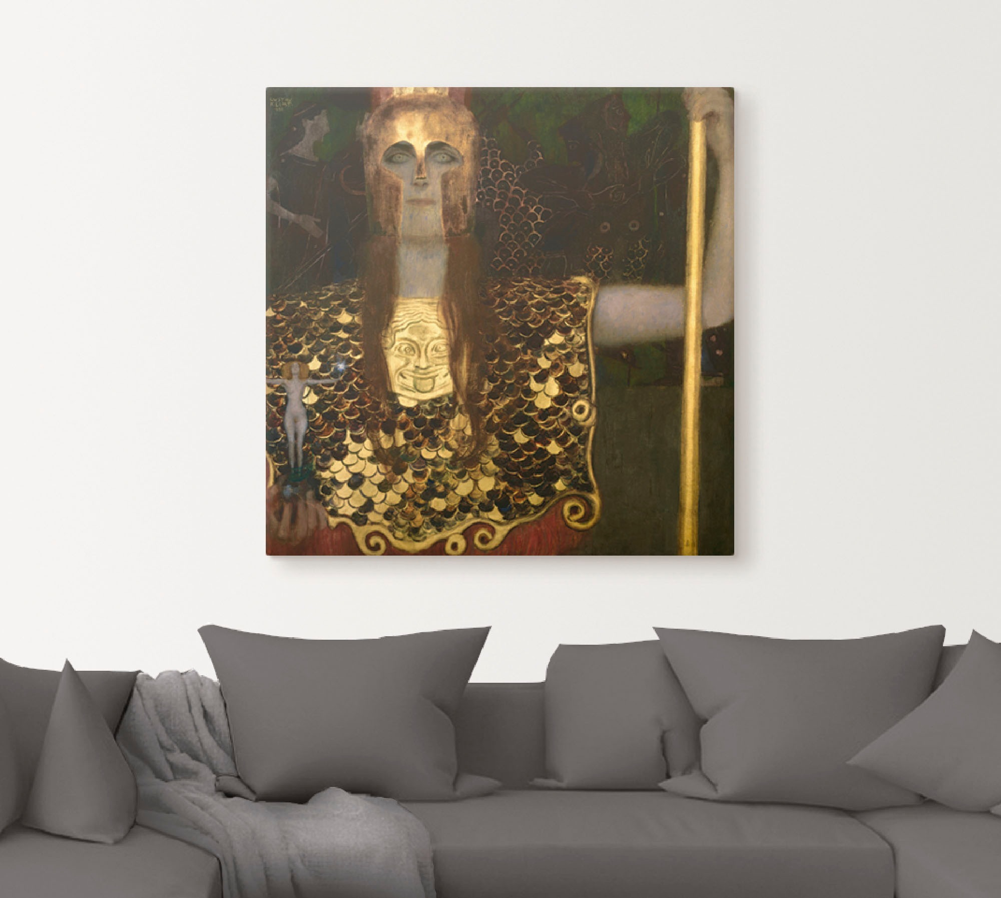 Artland Leinwandbild "Pallas Athene" Götter 1 Stk. tlg. auf Keilrahmen gesp günstig online kaufen