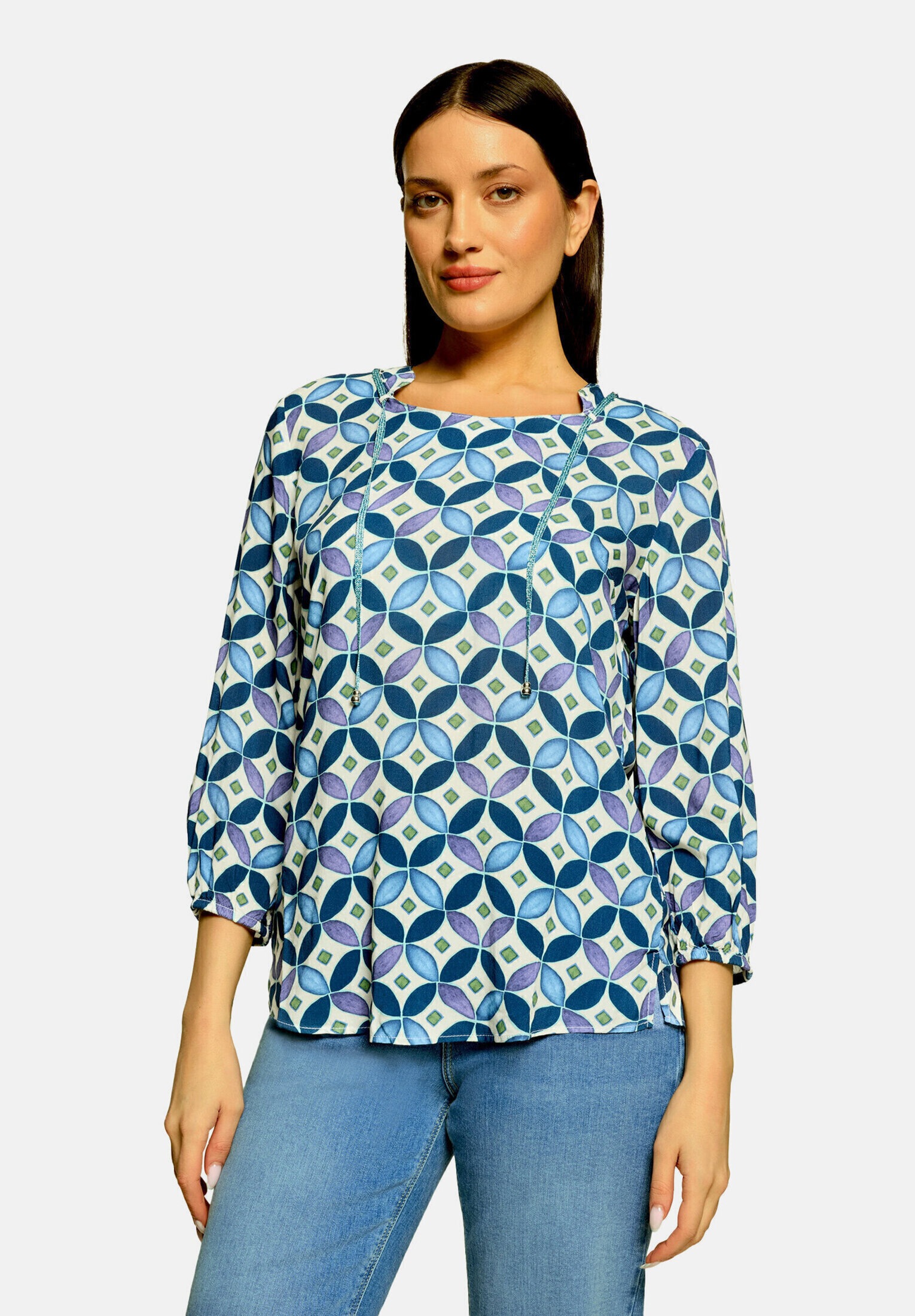 Cartoon Shirtbluse »Damen mit Schnürung«