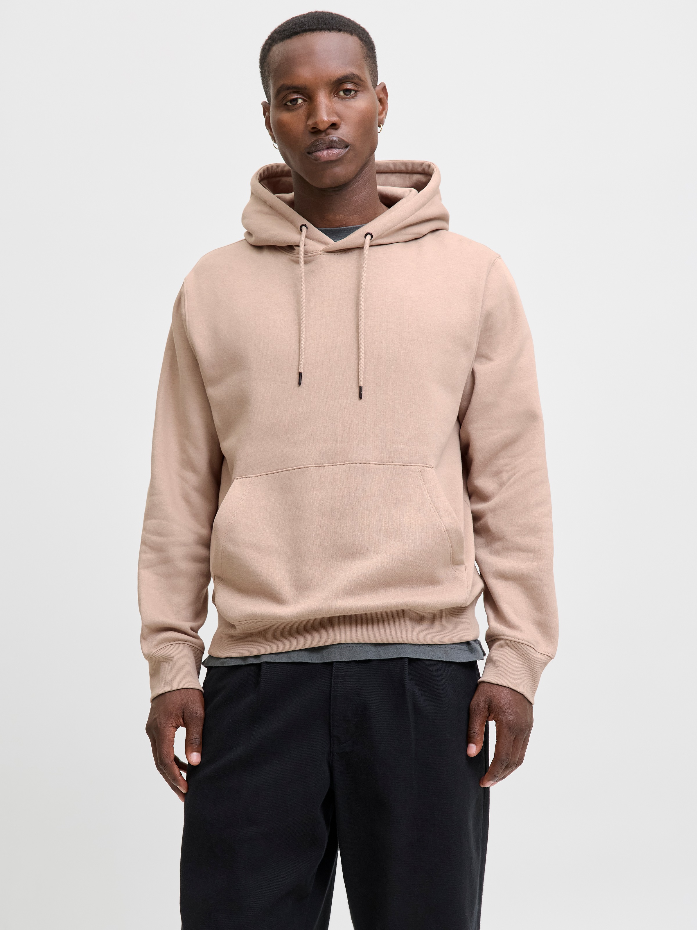 Jack & Jones "JJESTAR BASIC SWEAT HOOD NOOS", mit Rippbündchen günstig online kaufen