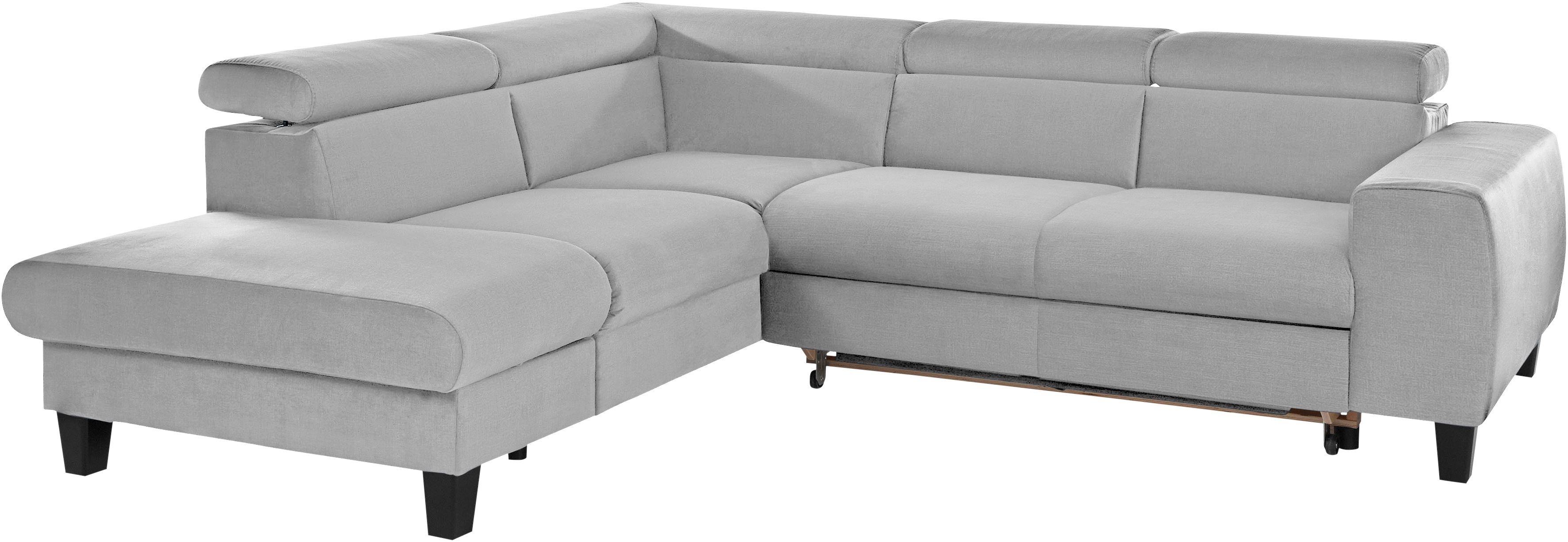 Thumbnail - COTTA Ecksofa "Morven L-Form mit Kopfteilverstellung", wahlweise mit Bettfunktion, Bettkasten & Wireless-Charger