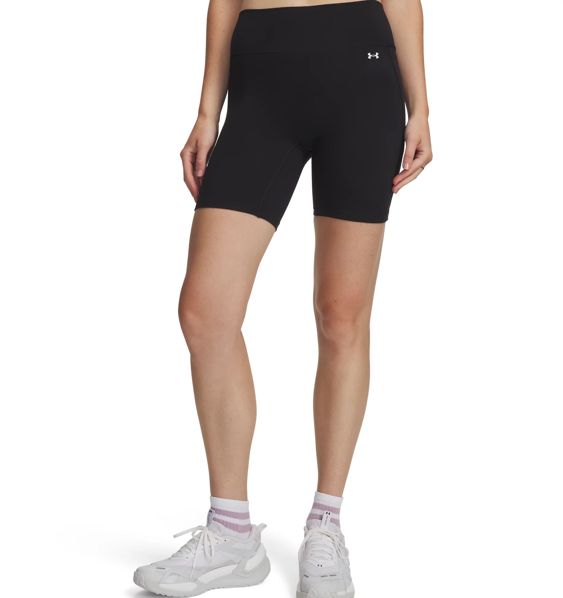Under Armour Trainingsshorts "MOTION BIKE SHORT" sportlicher Stil, für Fitness und Sportmode, kurz geschnittene Form