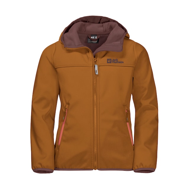 Jack Wolfskin Softshelljacke »FOURWINDS JACKET KIDS«, mit Kapuze | BAUR