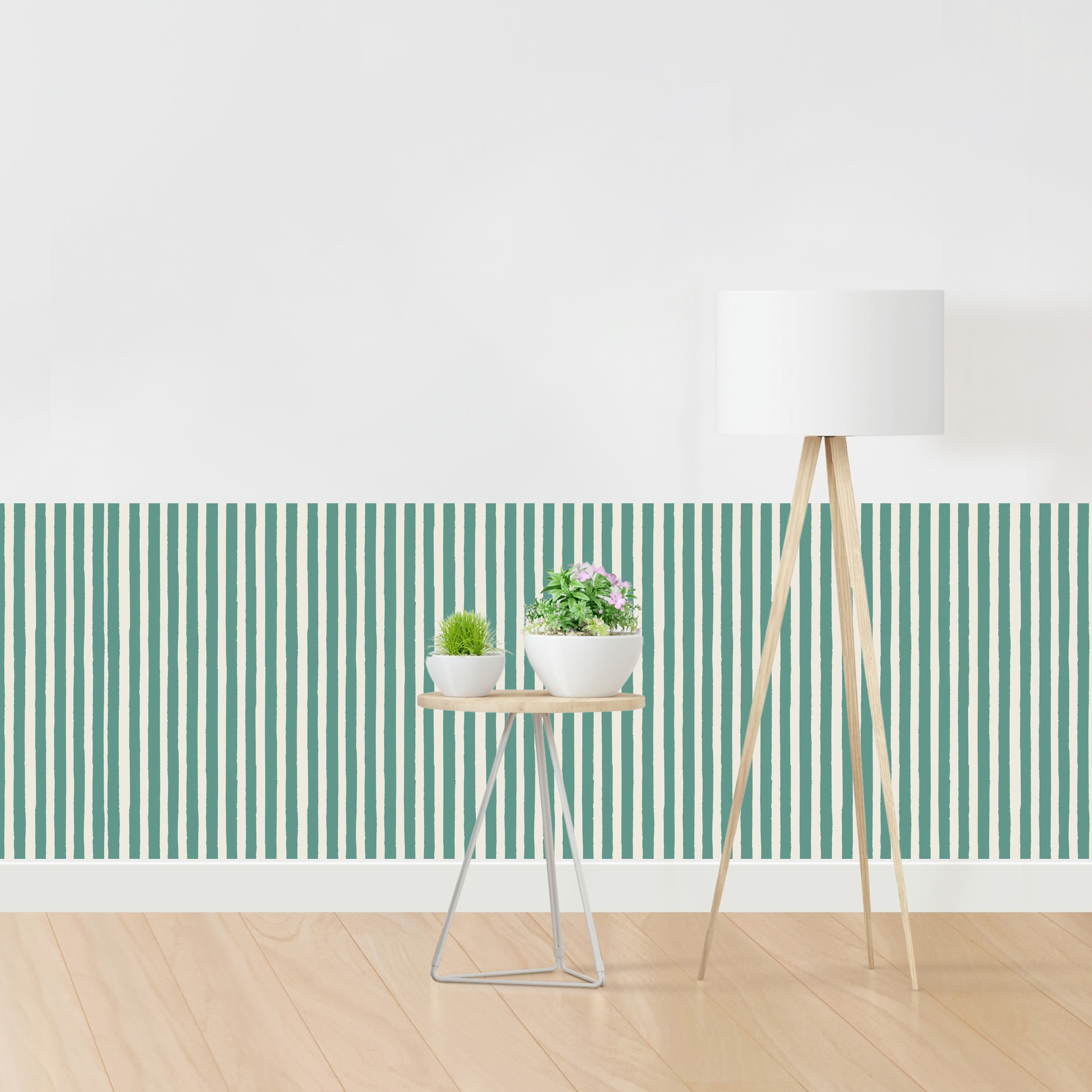 QUEENCE Bordüre "Wandbordüre Dunkelgrün 250x90cm", B/L: 250mm, Rollen:grün, Kinderzimmer, Tapeten, Wandpaneele, selbstklebend, Tapete, Sticker,