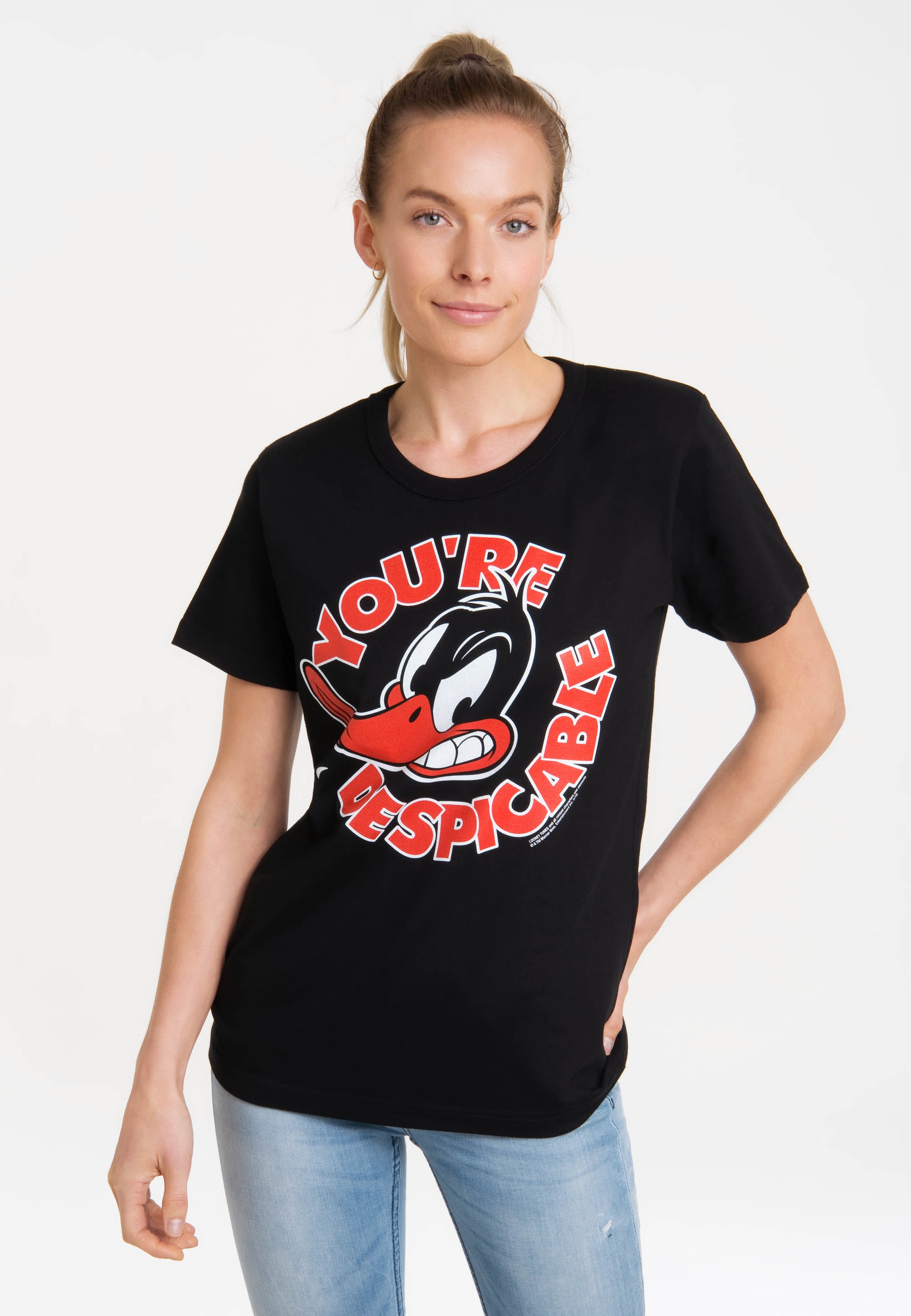 LOGOSHIRT T-Shirt "Looney Tunes - Daffy Duck", mit lizenziertem Print günstig online kaufen