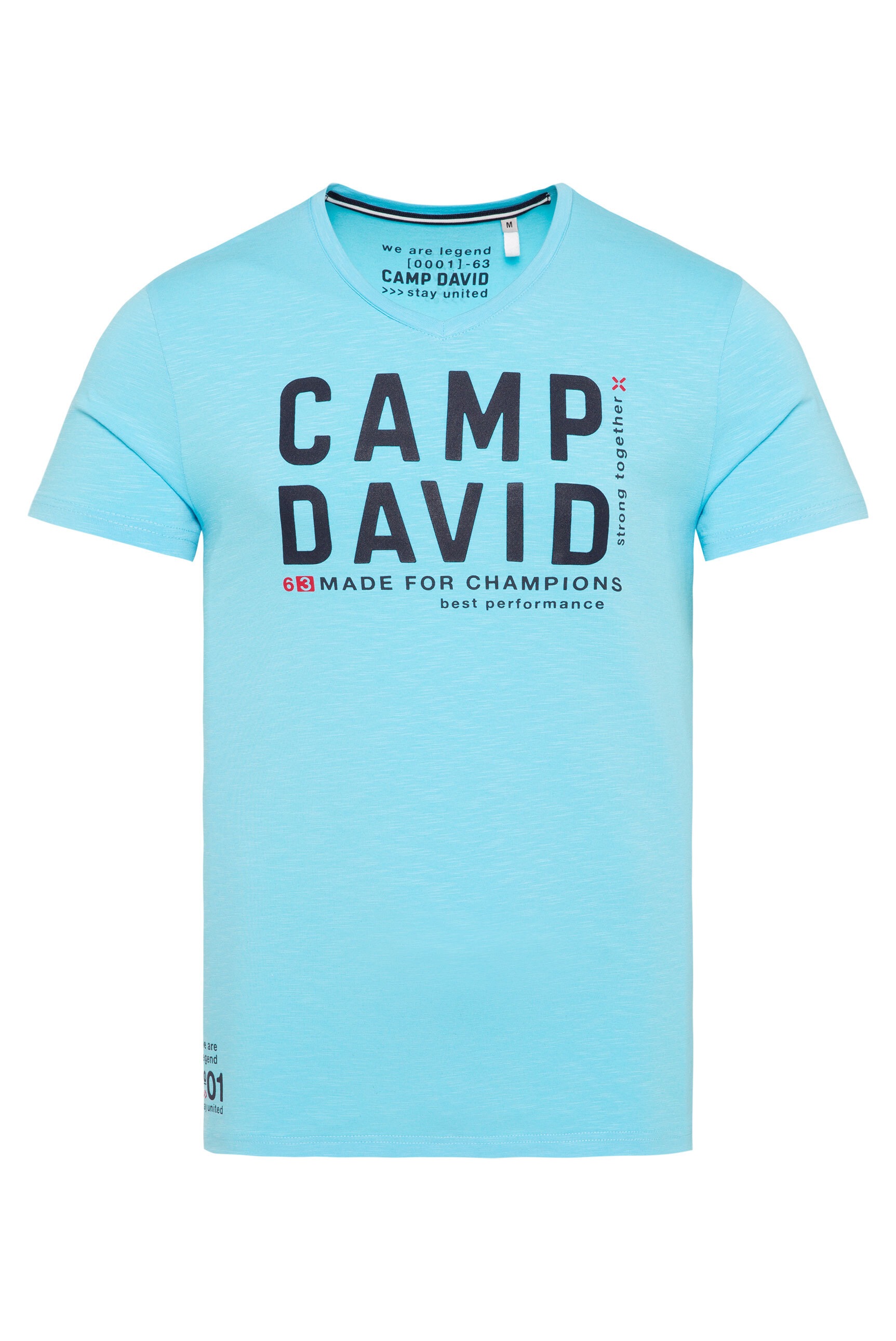 CAMP DAVID V-Shirt, mit maskulinem V-Ausschnitt