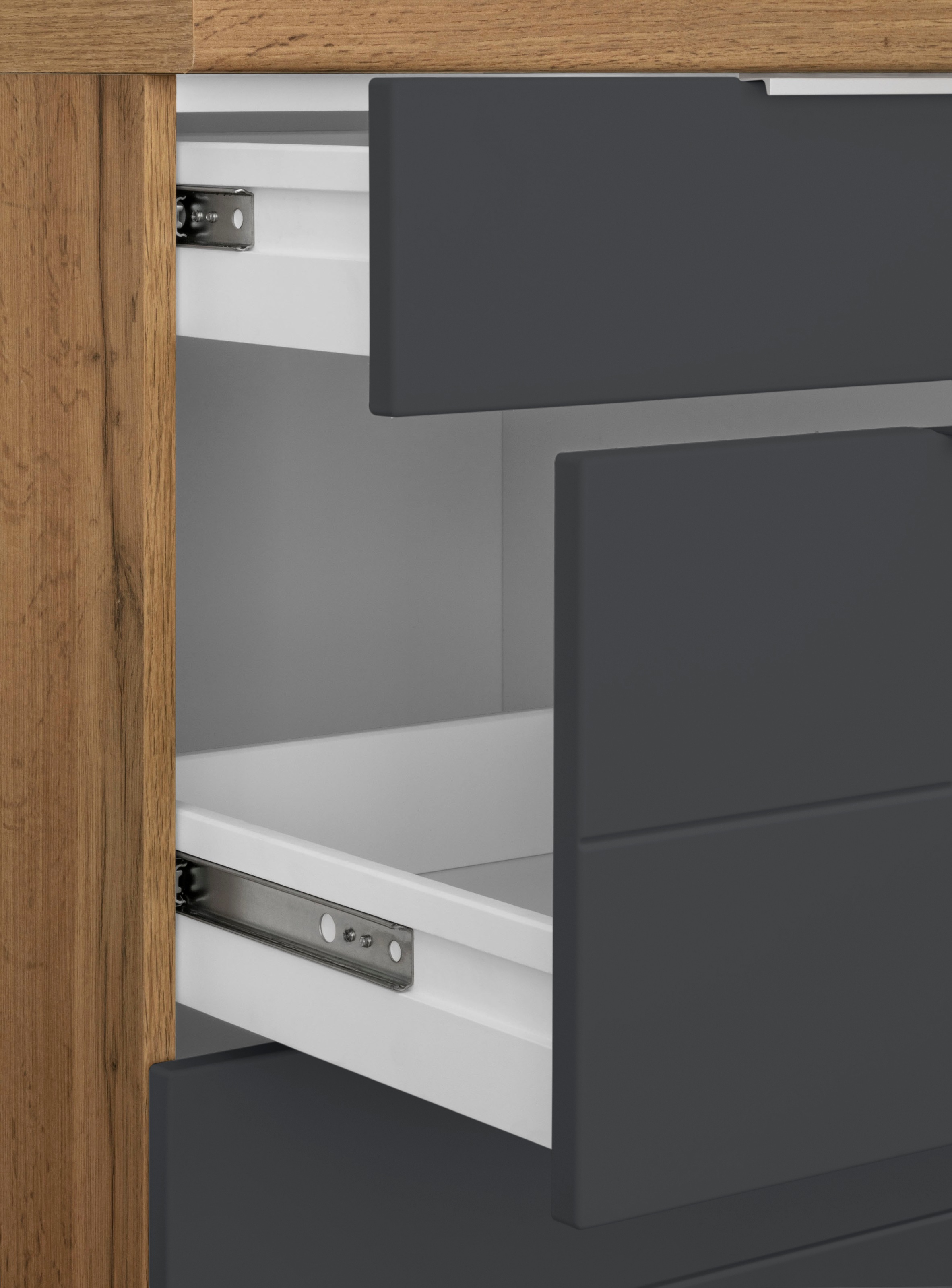 KOCHSTATION Winkelküche »KS-Luhe«, Stellbreite 240x180 cm, wahlweise mit oder ohne E-Geräten, MDF-Fronten