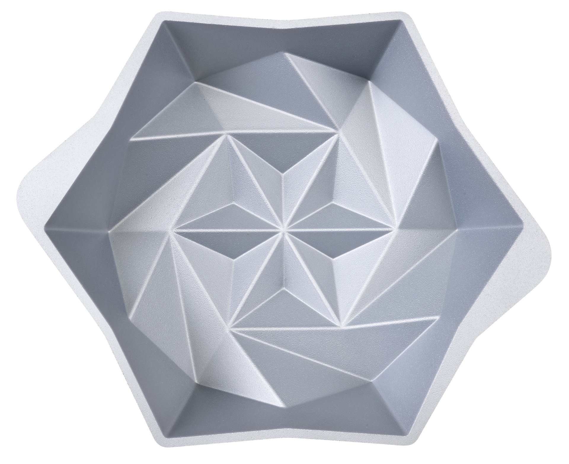 Dr. Oetker Backform »Origami«, (1 St.), Rundform Origami – Gugelhupfform, Backform aus Aluminiumguss, +230 °C