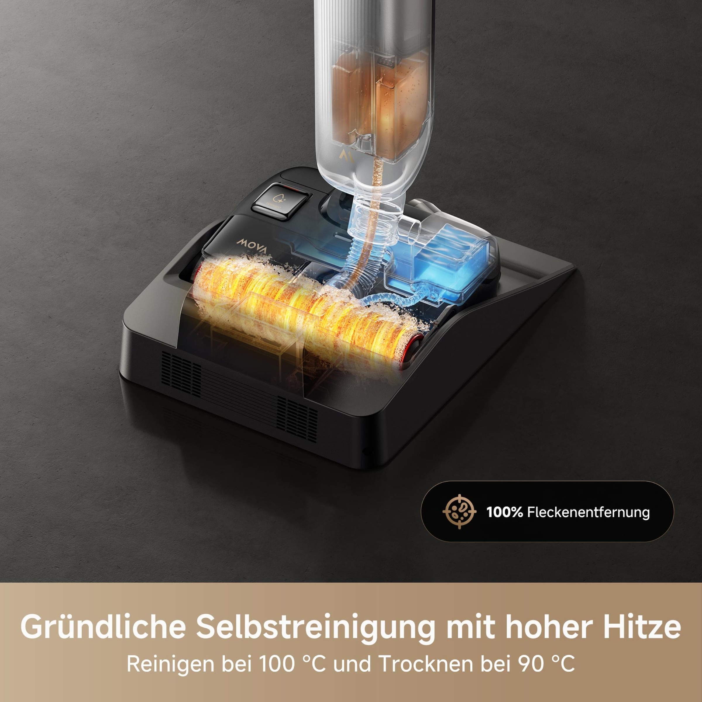 Mova Nass-Trocken-Sauger »X4 Plus«, KI-Reinigung, 180°-Design, selbstreinigende Bürste, 20.000Pa Saugkraft