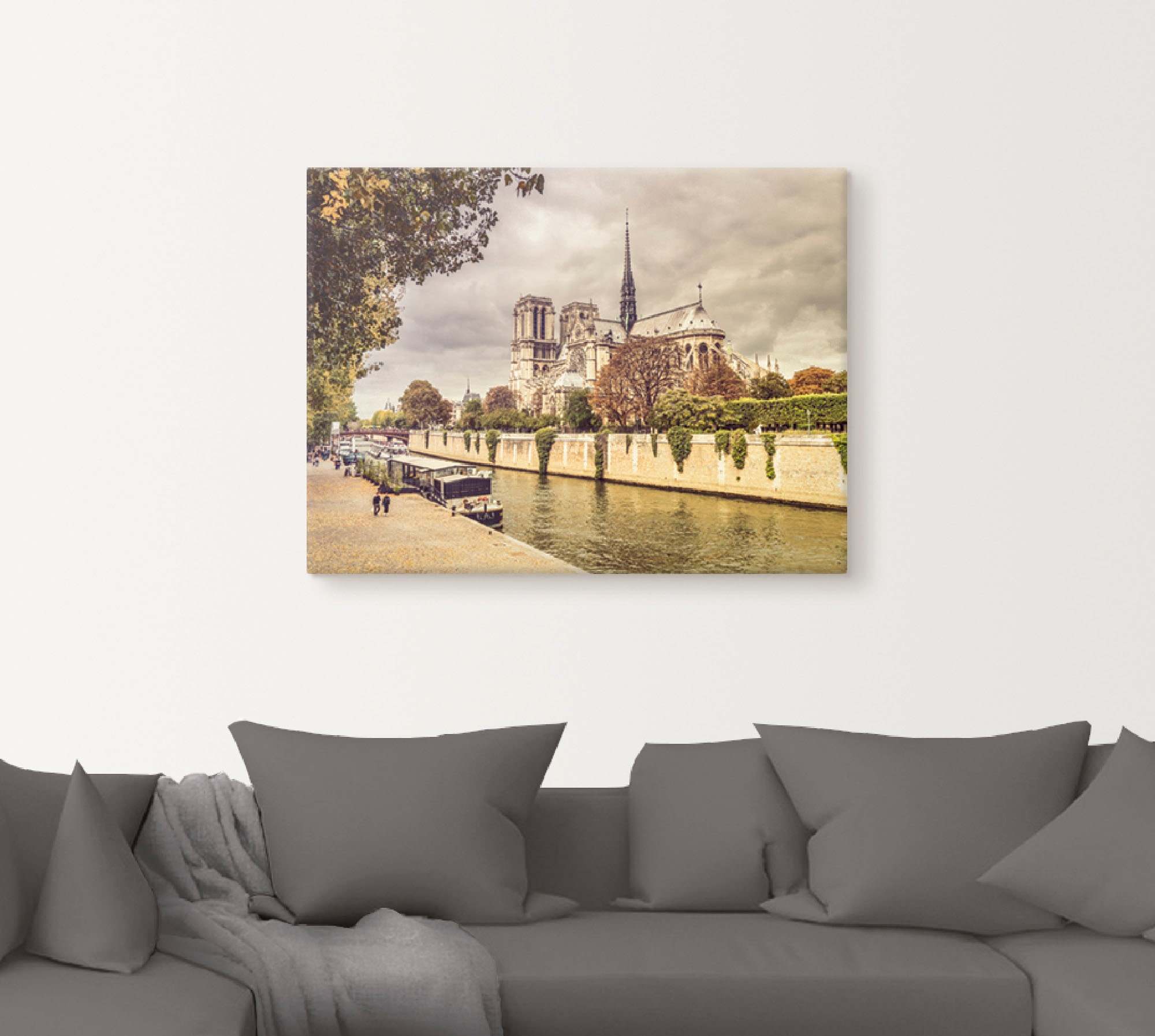 Artland Leinwandbild "Paris Notre-Dame I", Frankreich, (1 St.), auf Keilrah günstig online kaufen