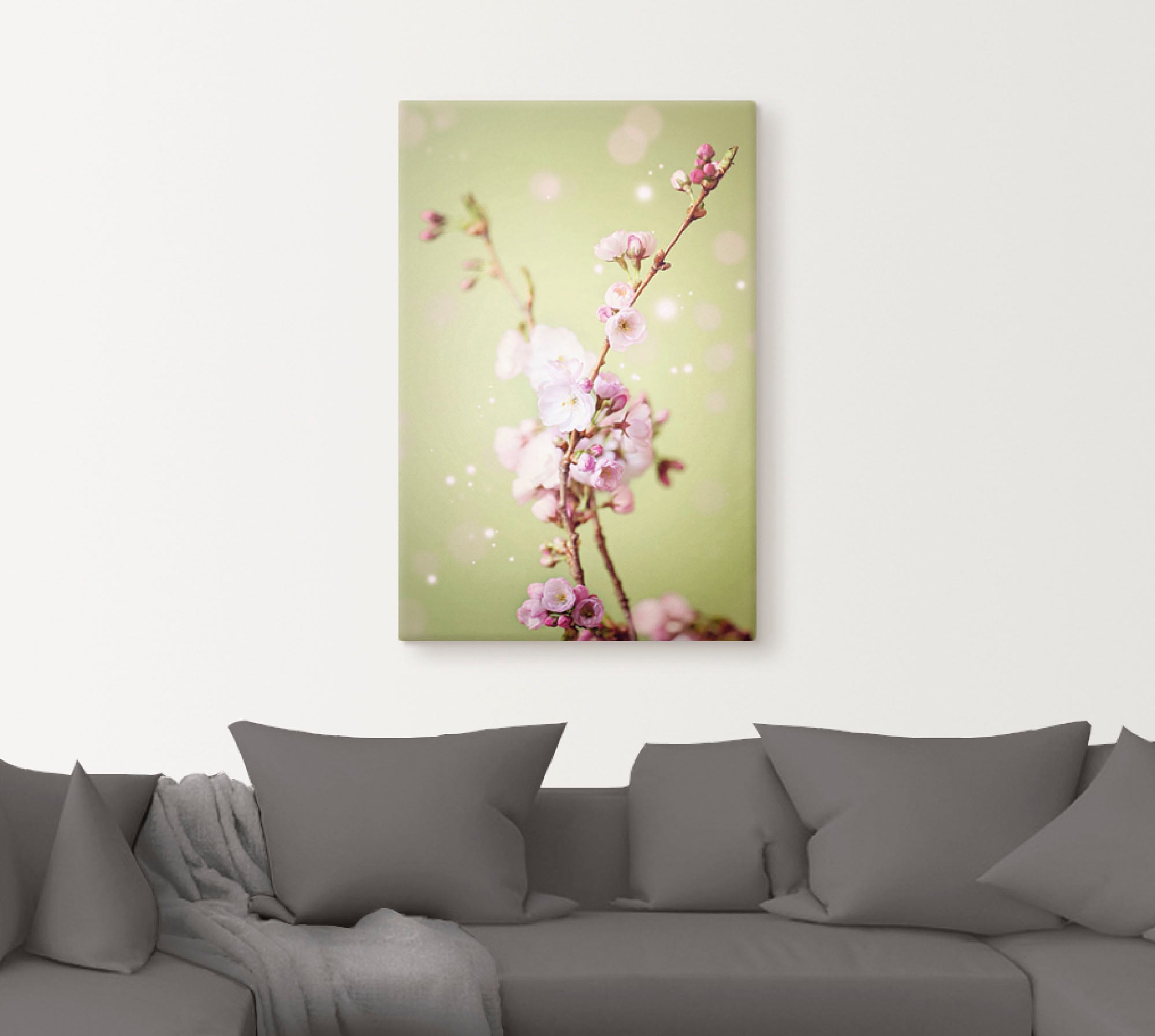 Artland Wandbild »Kirschblütenzweig«, Blumen, (1 St.), als Leinwandbild, Wandaufkleber in verschied. Größen