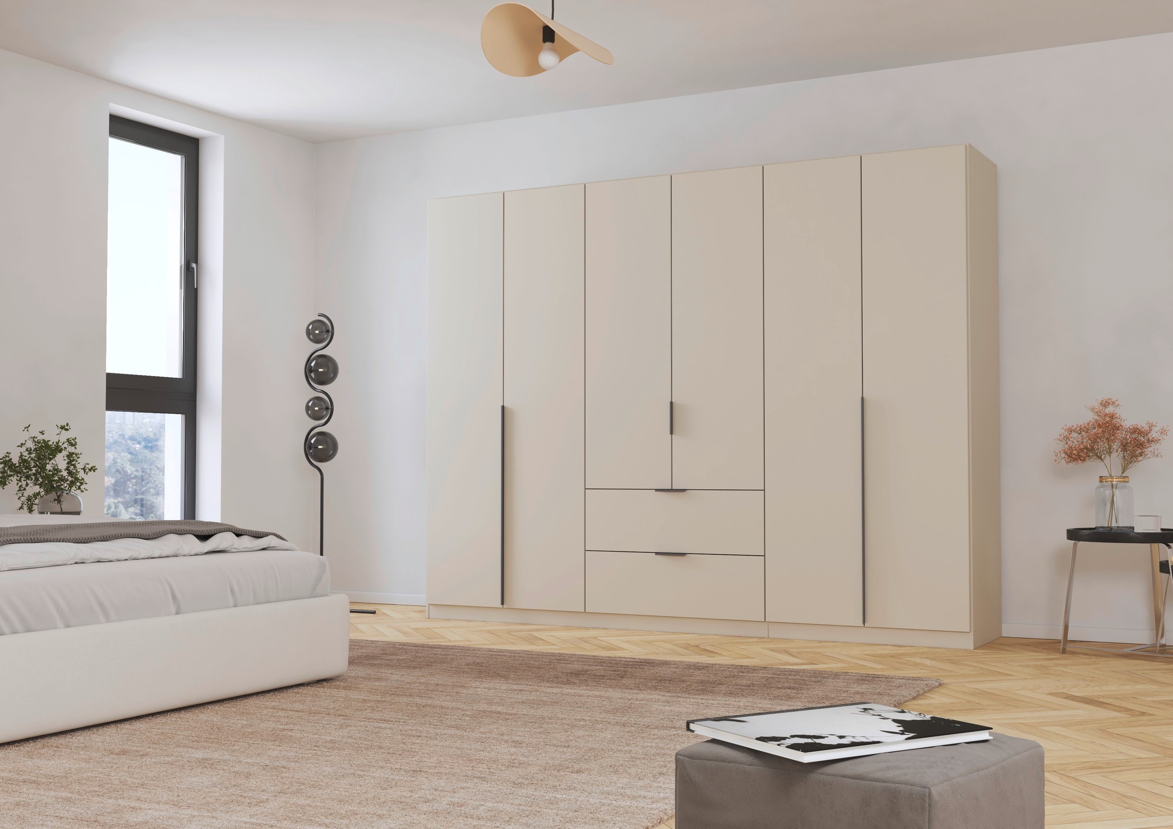 OTTO home Drehtürenschrank "Kleiderschrank Schrank Garderobe AGORDO mit Dek günstig online kaufen