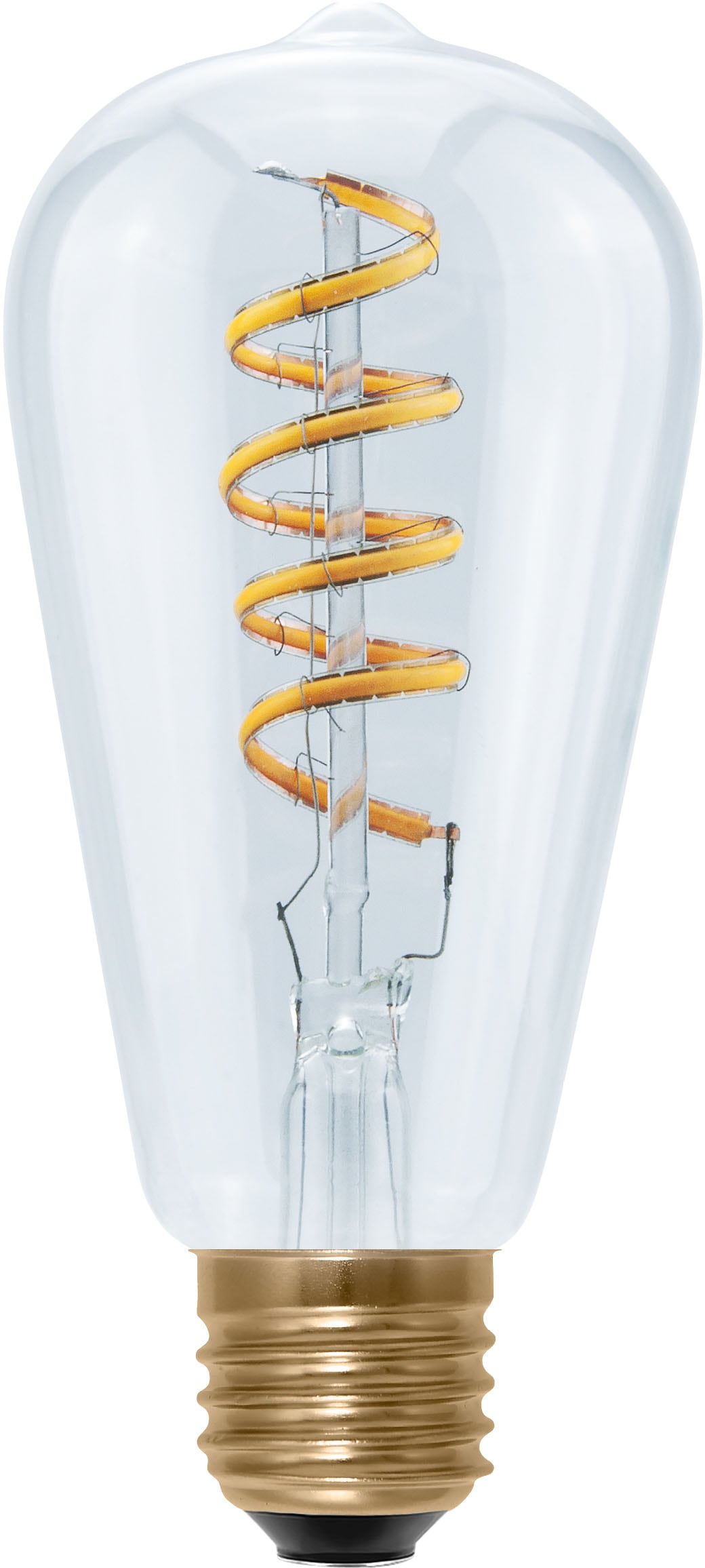 SEGULA LED-Leuchtmittel »LED Rustika Curved Spirale klar«, E27, Warmweiß, dimmbar, E27, Rustika Curved Spirale, klar