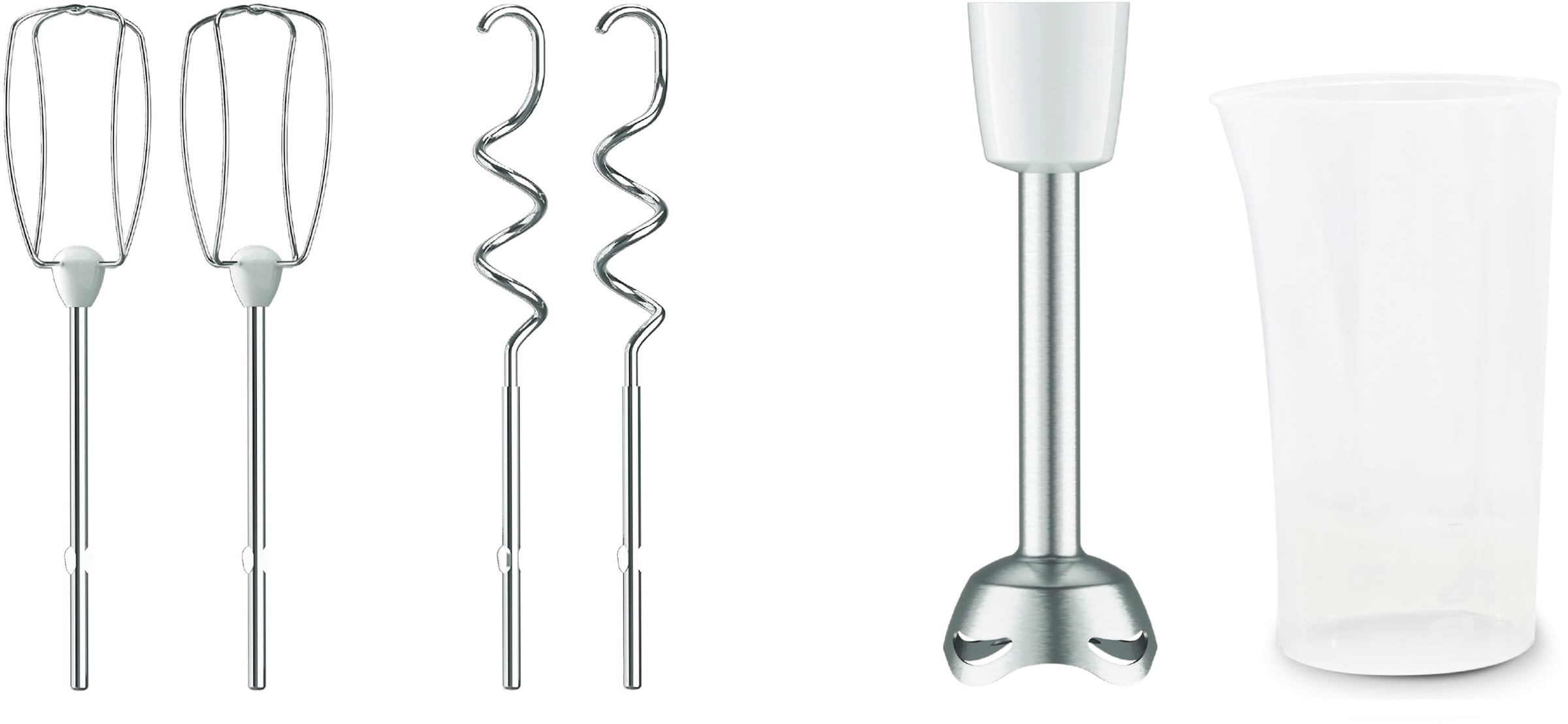 Tefal Handmixer »Prep'Mix+«, 500 W, Turbo-Funktion, 2 Rührbesen, 2 Knethaken, Pürierstab-Aufsatz, HT4621