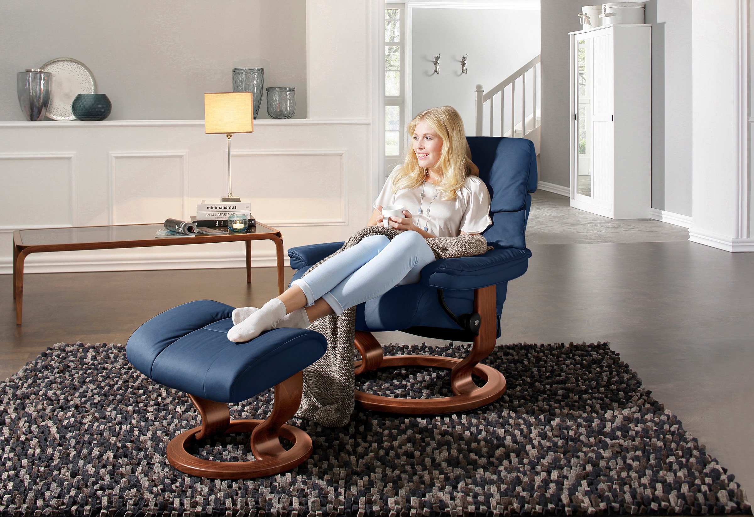 Stressless Relaxsessel "Ruby", (Set, Relaxsessel mit Hocker), mit Classic B günstig online kaufen
