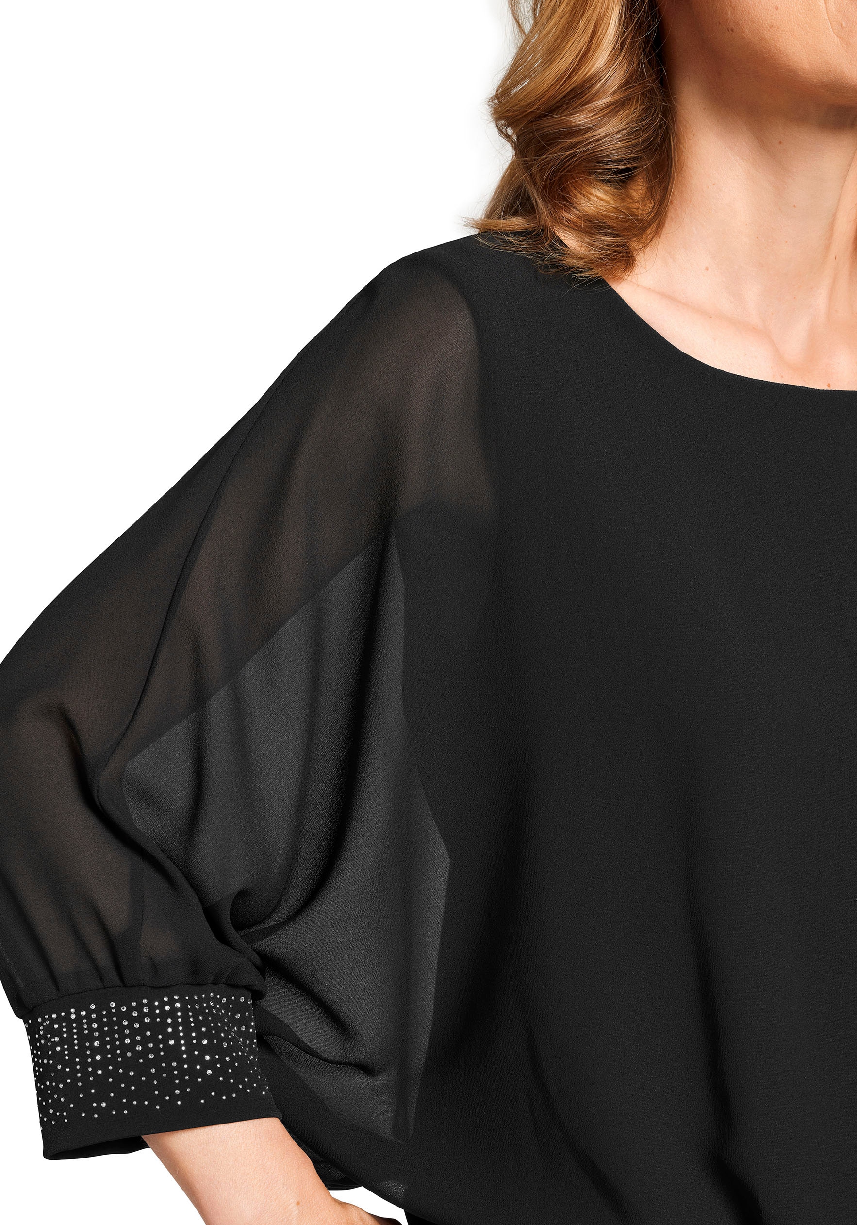 select! By Hermann Lange Blusenshirt, mit Strass-Applikationen