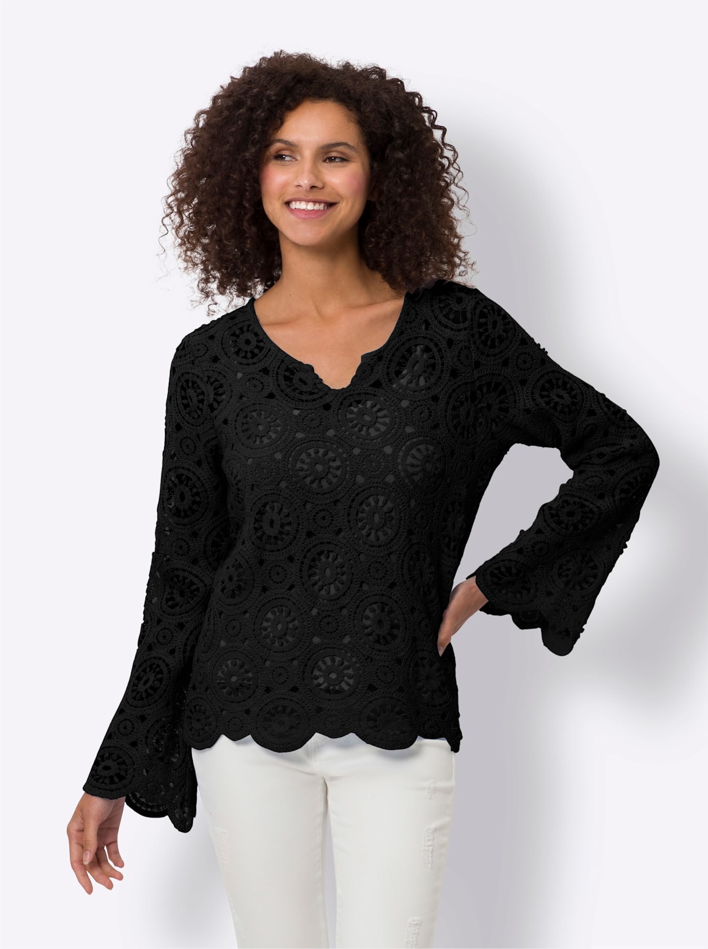 heine Spitzenshirt »Shirt«, (1 tlg.)