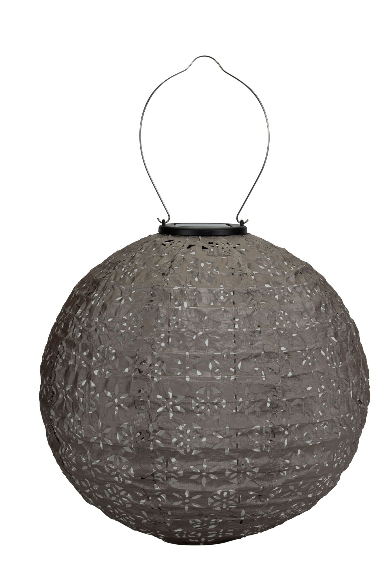 Pauleen "Sunshine Dreamer Lampion Solar taupe Tyvek Vlies" Laterne