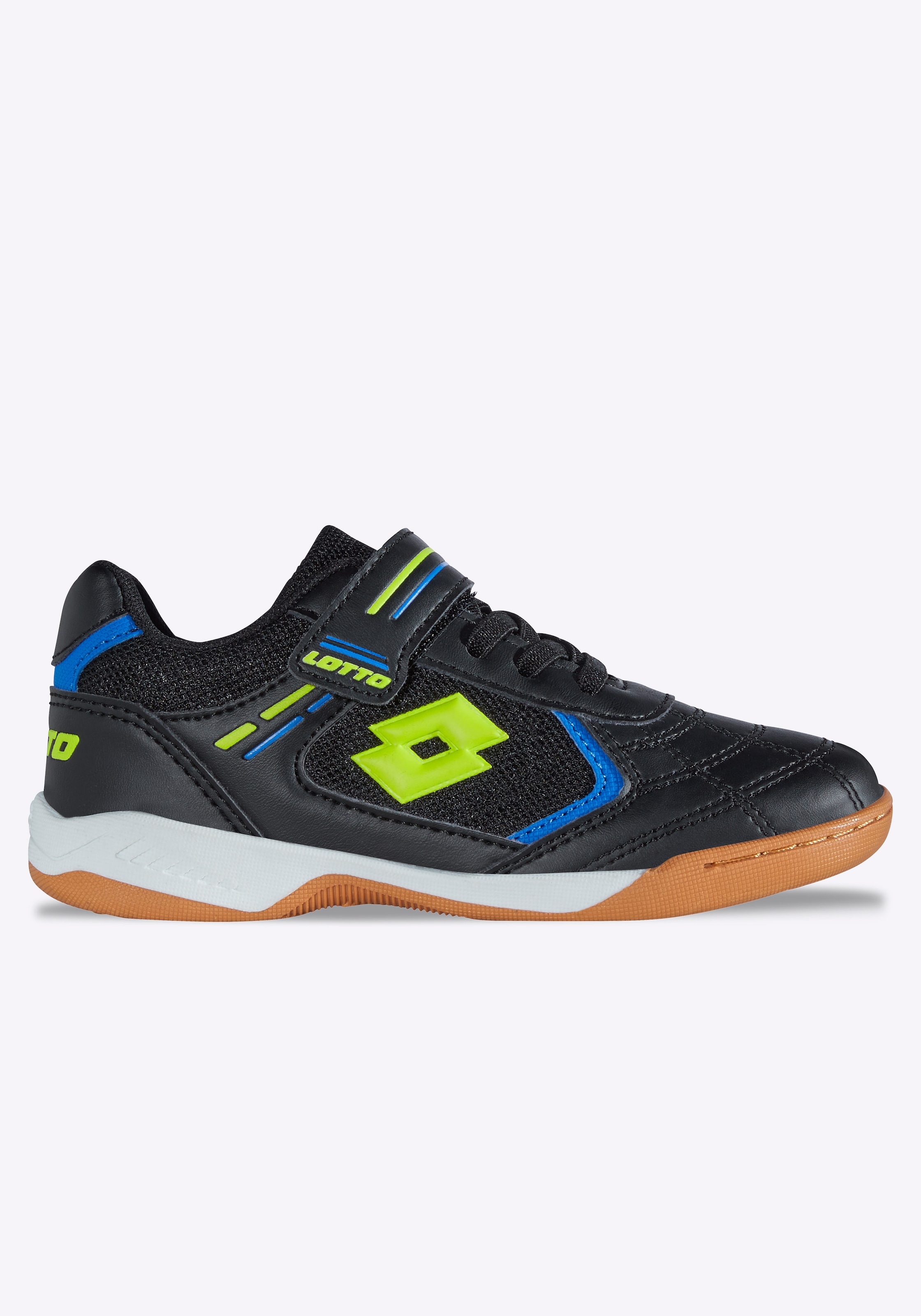 Hallenschuh LOTTO, Mädchen, Gr. 32, schwarz, lime, Mesh, Synthetik, Schuhe Hallenschuh, Indoor Sportschuhe - mit nicht abfärbender Sohle 4