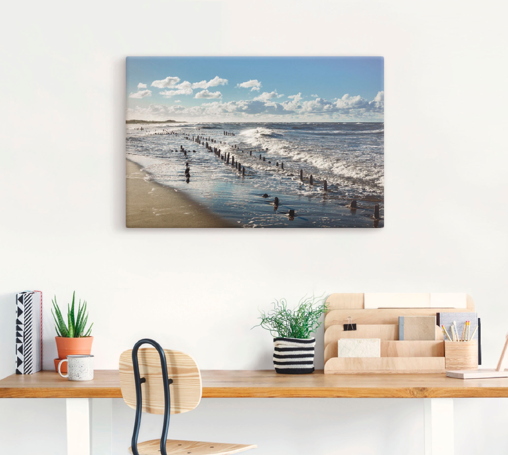 Artland Wandbild »An der Küste der Ostsee«, Küste, (1 St.), als Alubild, Outdoorbild, Leinwandbild in verschied. Größen
