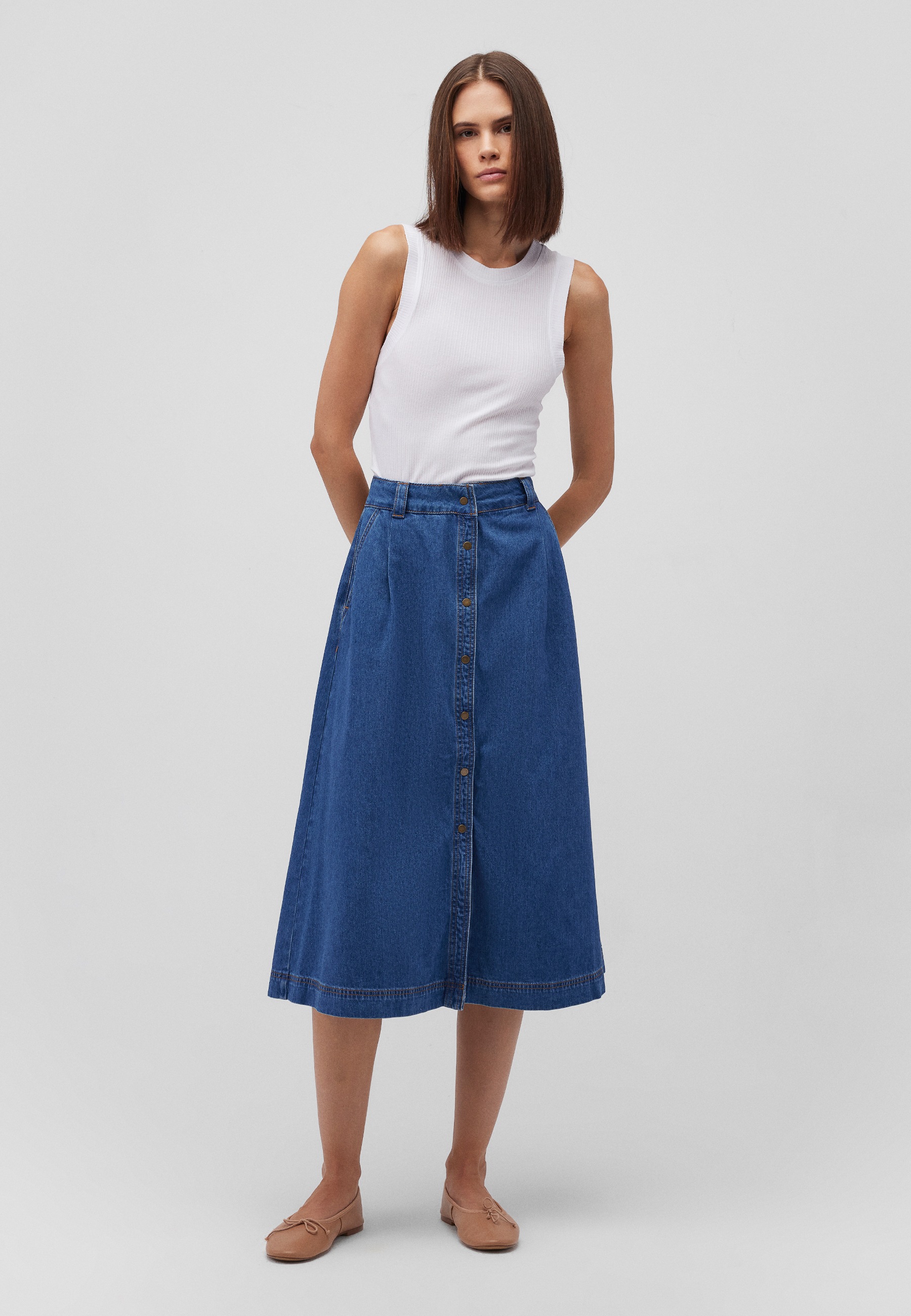 Mavi Maxirock »MIDI WOVEN SKIRT« Sijonas mi...