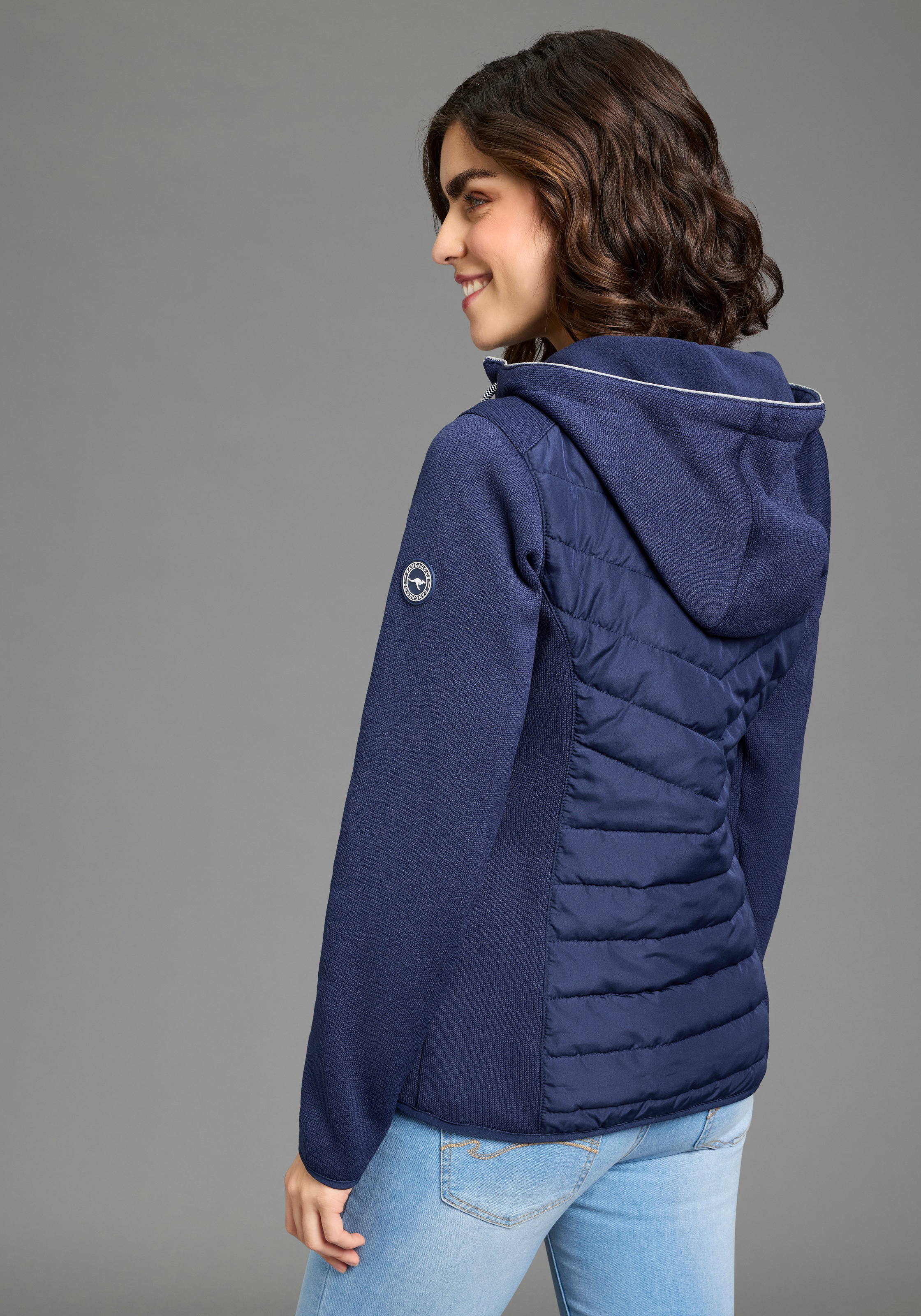 KangaROOS Hybridjacke mit Kapuze Übergangsjacke mit Kapuze Reißverschlussta günstig online kaufen