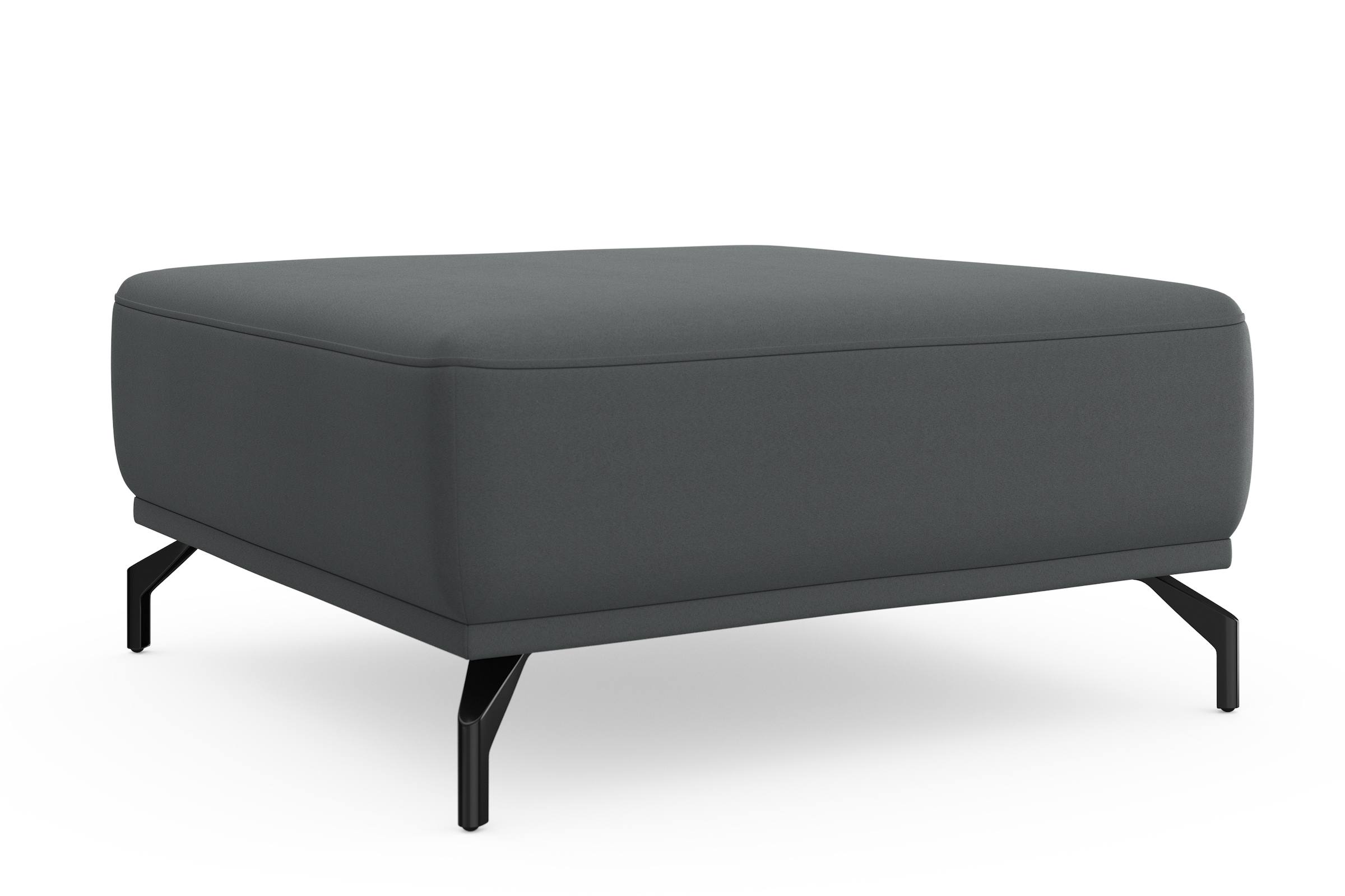 sit&more Hocker »Bailando« mit Federkern und schwarzen, matten Metallfüßen