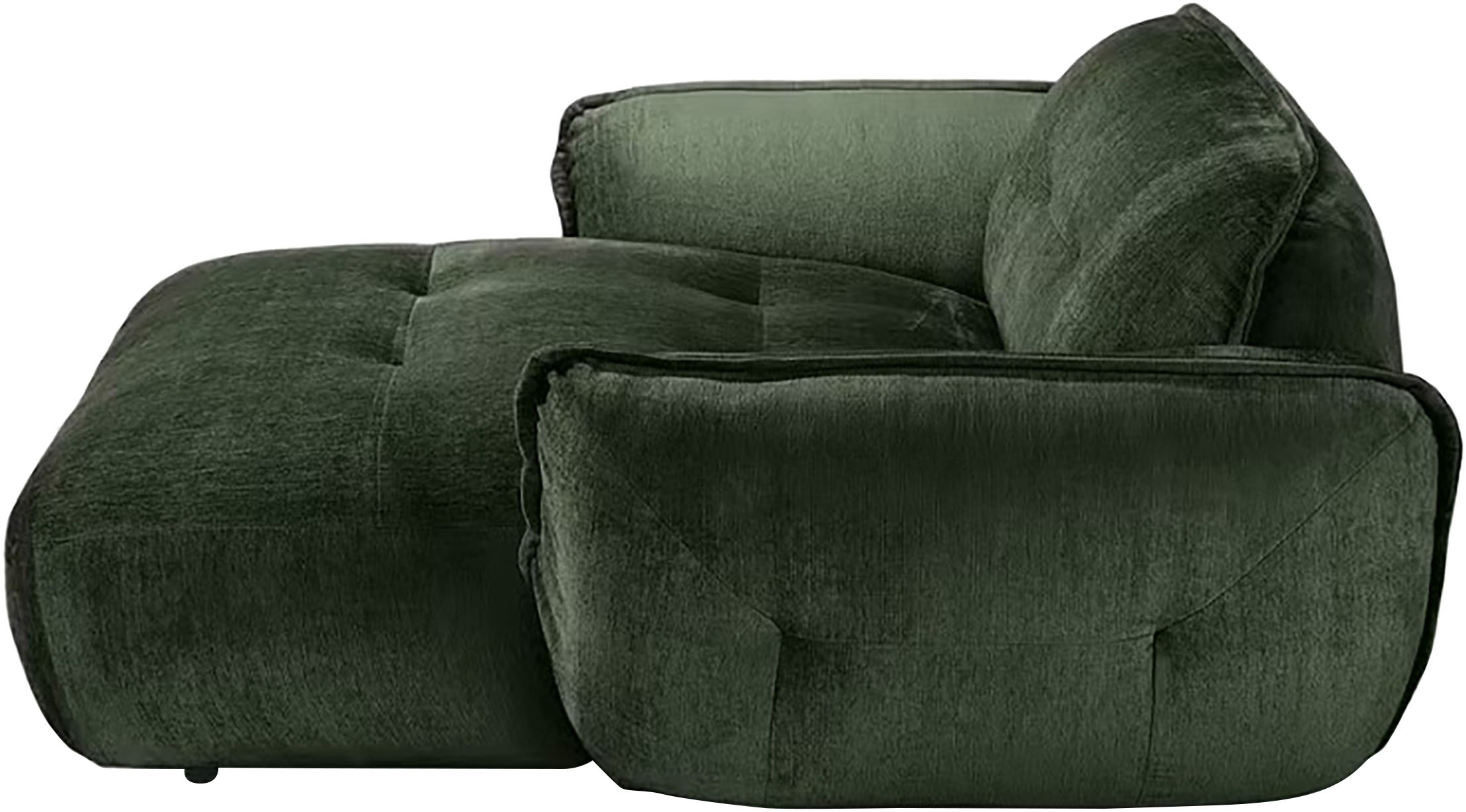 BETYPE Chaiselongue »Be Fluffy, moderner Love Seat, XXL Sofa, Lese-Sessel, Big-Sessel für 2« Softes Sitzgefühl, moderne Kedernaht, hochwertiger Bezug