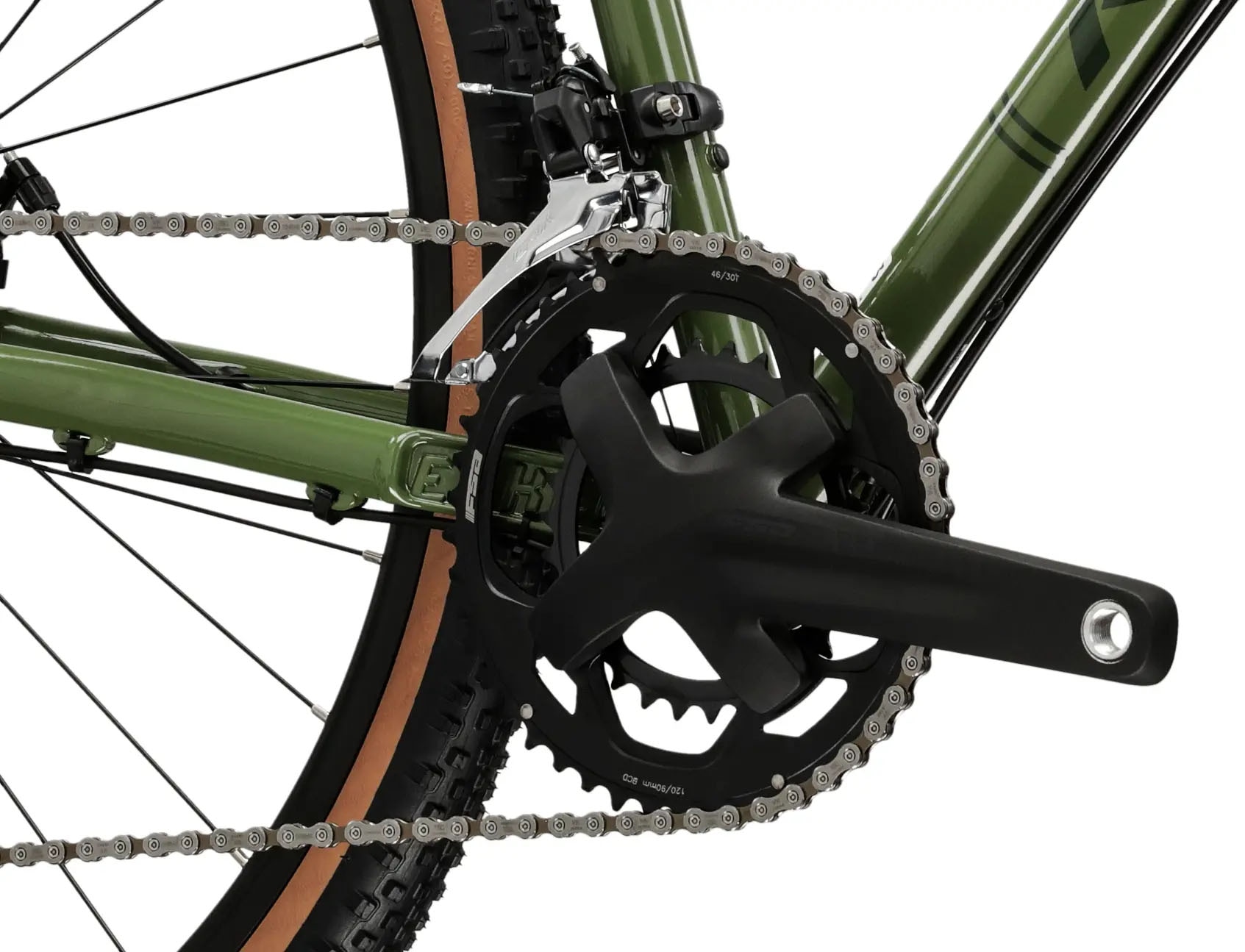 Kross Gravelbike »Gravelbike Esker 1.0 grün 20 Gänge«, 20 Gang, Shimano, GRX RX400 Schaltwerk, Kettenschaltung