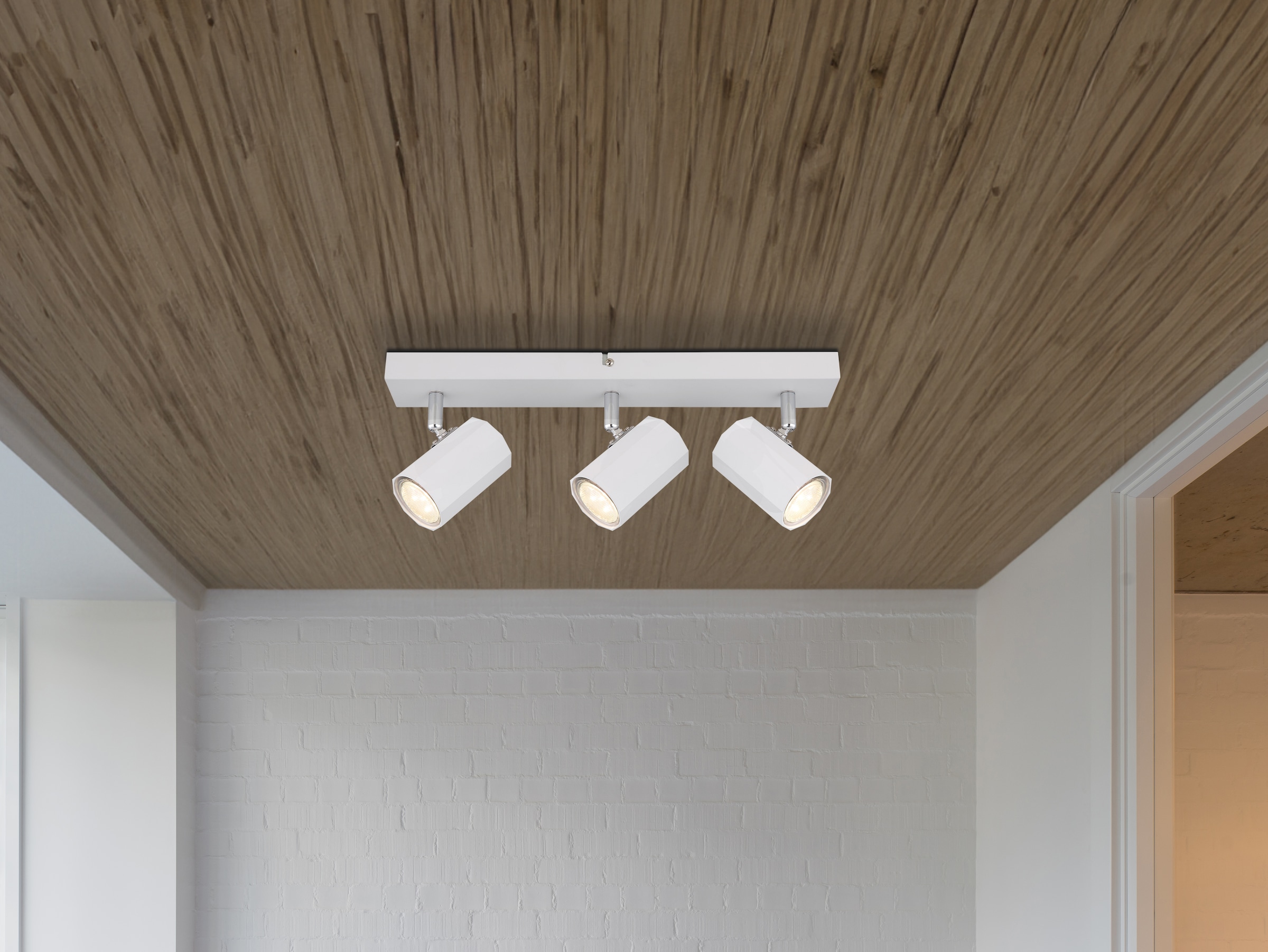 GLOBO LIGHTING Deckenstrahler »JAMES«, Leuchtmittel GU10 | ohne Leuchtmittel, Deckenspot/weiß/Wohnzimmer/Flur/Schlafzimmer