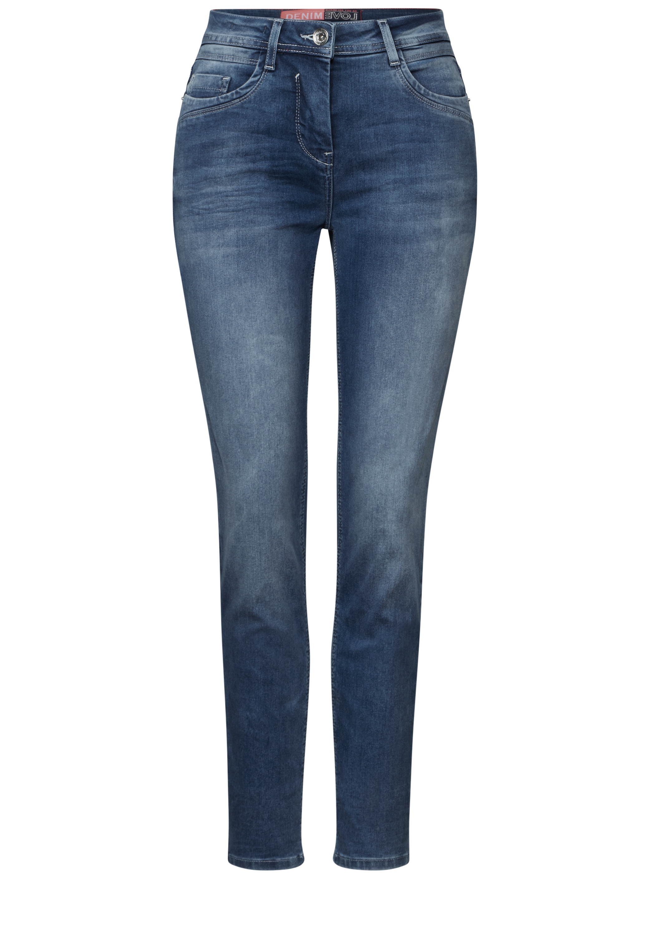 Cecil Slim-fit-Jeans, High Waist