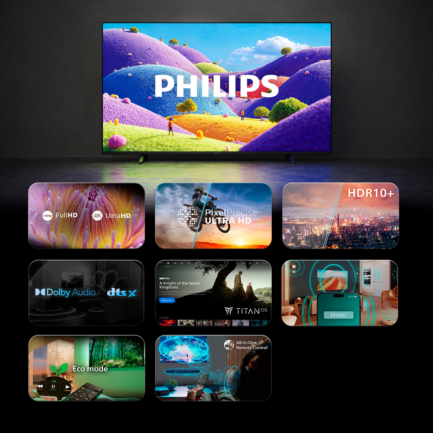 Philips LED-Fernseher »75PUS7061/12« 189 cm/75 ″