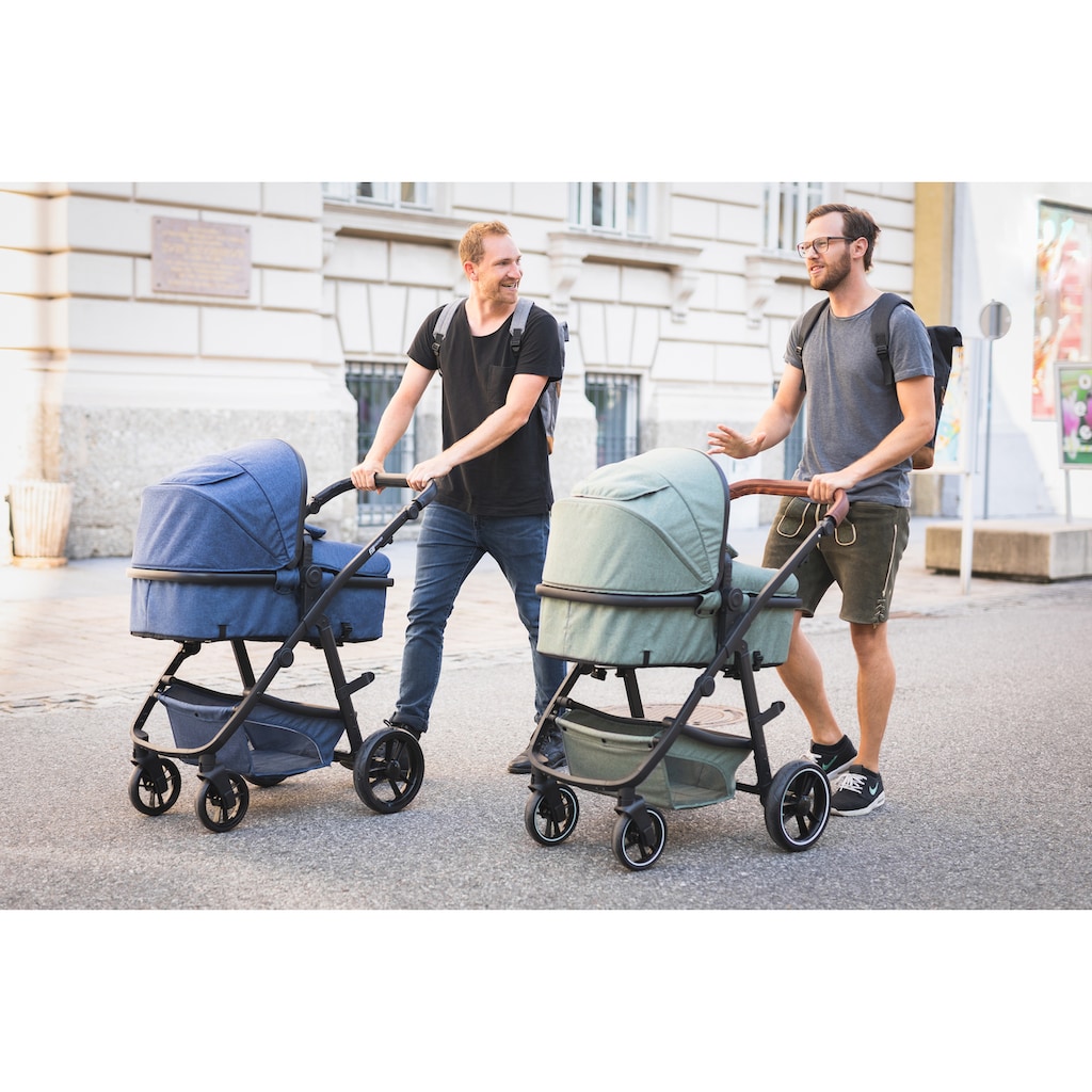 Fillikid Kombi-Kinderwagen »Panther, forest green/melange«, 22 kg