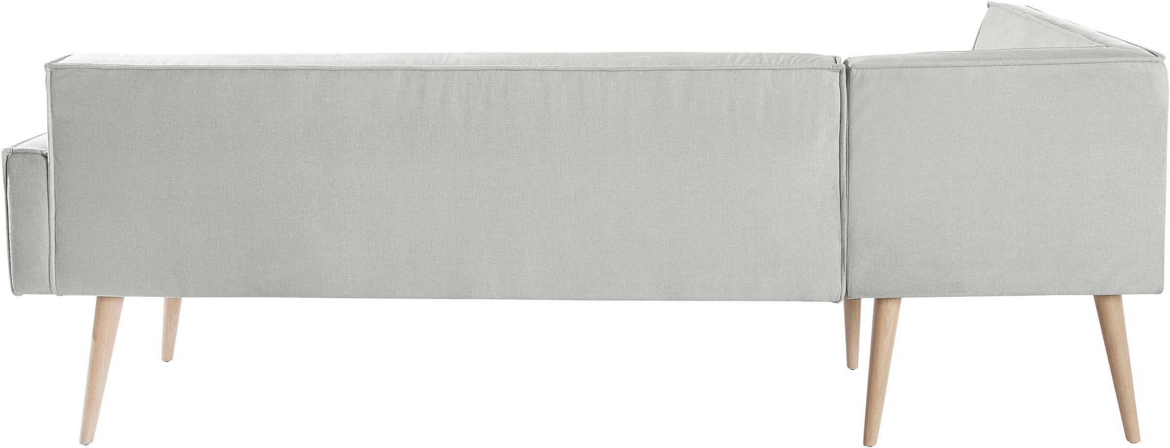 exxpo - sofa fashion Eckbank »Lungo, moderne Kedernaht, bequem und elegant, hoher Holzfuß«, hochwertige Detailverarbeitung, frei im Raum stellbar