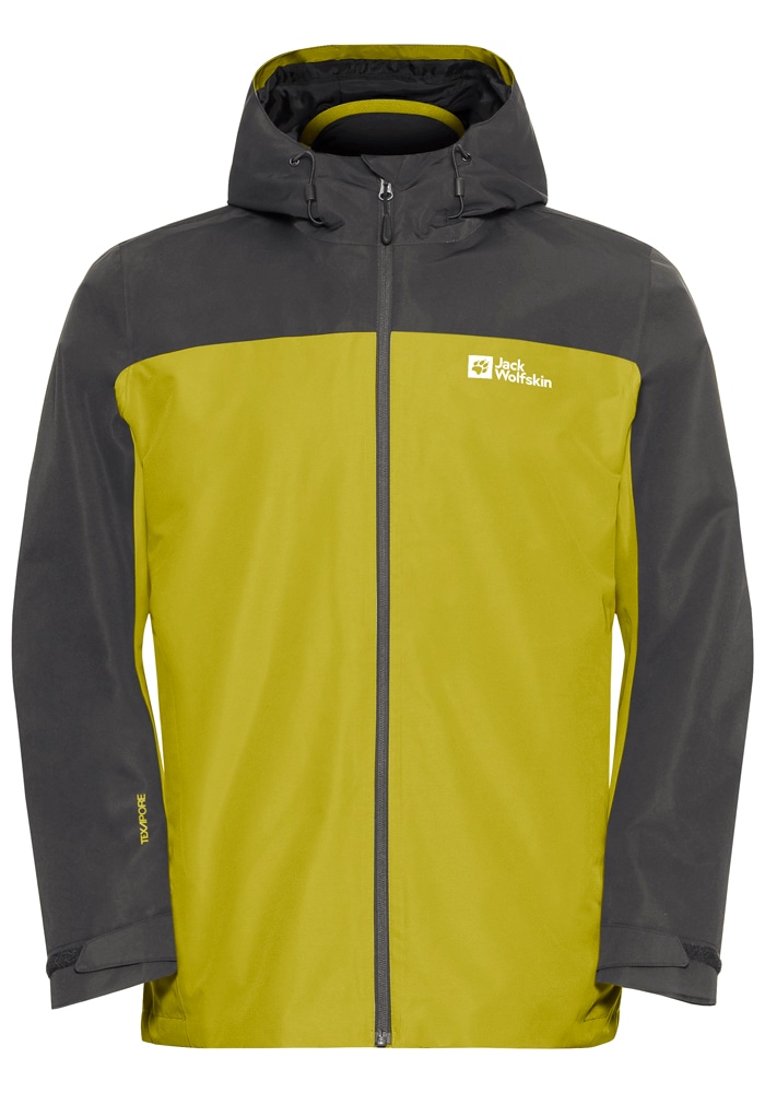 Jack Wolfskin 3-in-1-Funktionsjacke »TAUBENBERG 3IN1 JKT M« mit Kapuze 3in1, wasserdicht, winddicht, Übergangsjacke