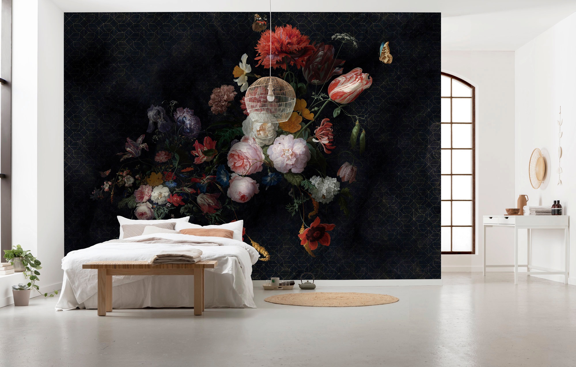 Komar Vliestapete »Digitaldruck Vlies - Amsterdam Flowers - Größe 350 x 250 cm«, bedruckt, Wohnzimmer, Schlafzimmer