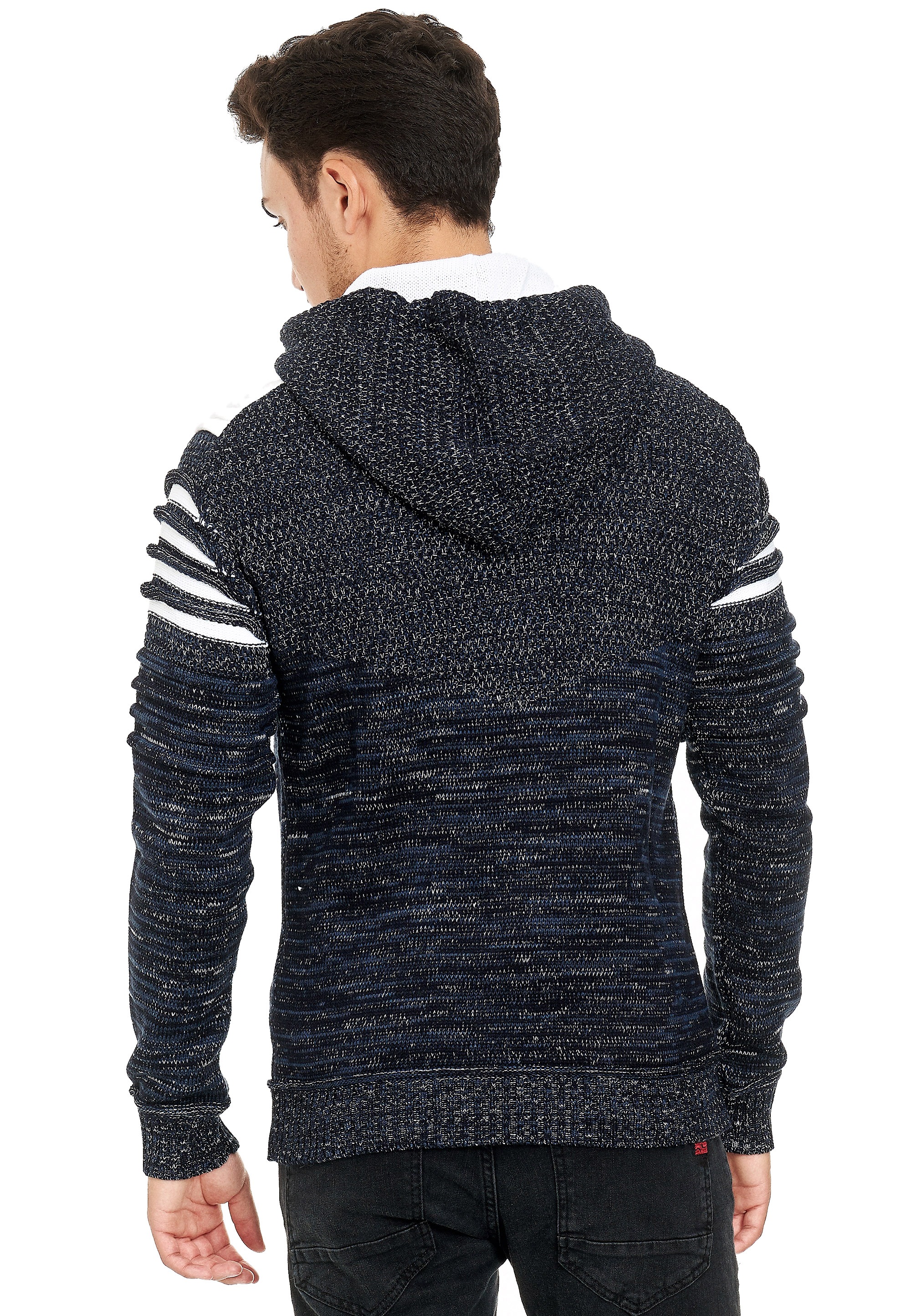 Rusty Neal Kapuzensweatshirt, in modernem Strickdesign | BAUR bestellen ▷