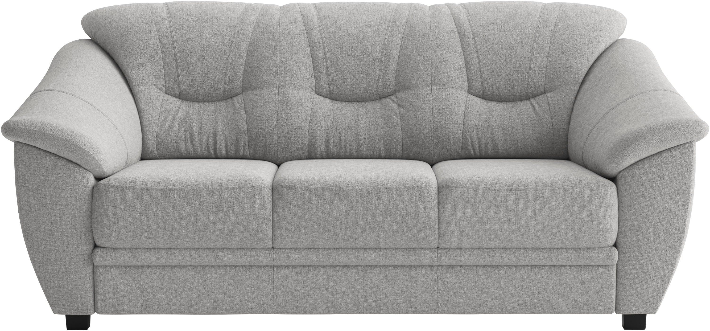 sit&more 3-Sitzer "Savona, B: 198 cm, Federkern, Komfortsitzhöhe 46 cm" optional Schlaffunktion, Liegefläche 190x137cm, Stoff- & Lederauswahl