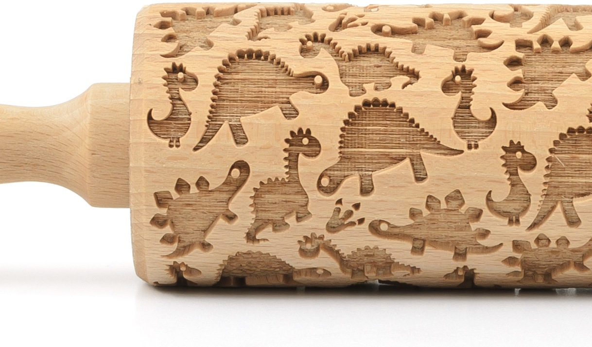 folkroll Teigroller »3D-Motiv-Teigrolle«, Dinosaurier