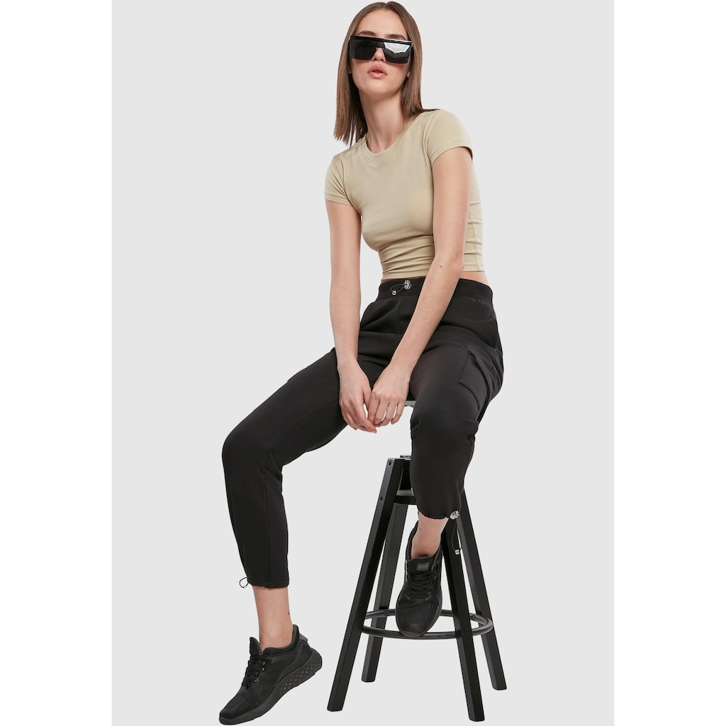 URBAN CLASSICS Cargohose »Damen Ladies Cargo Terry Pants«, (1 tlg.)