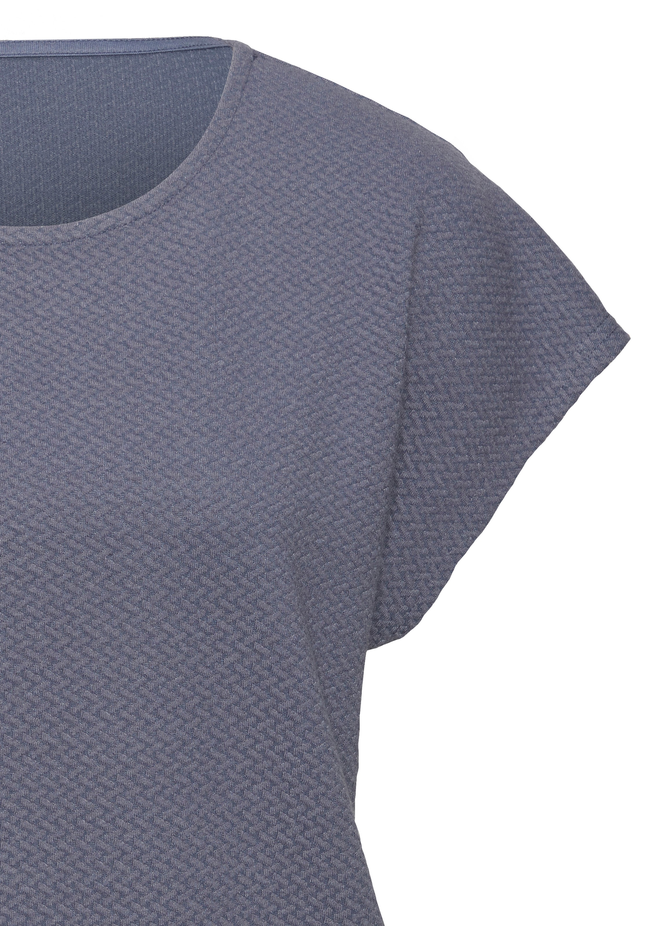 Vivance Kurzarmshirt »aus bügelfreier Strukturqualität«, mit Viskose