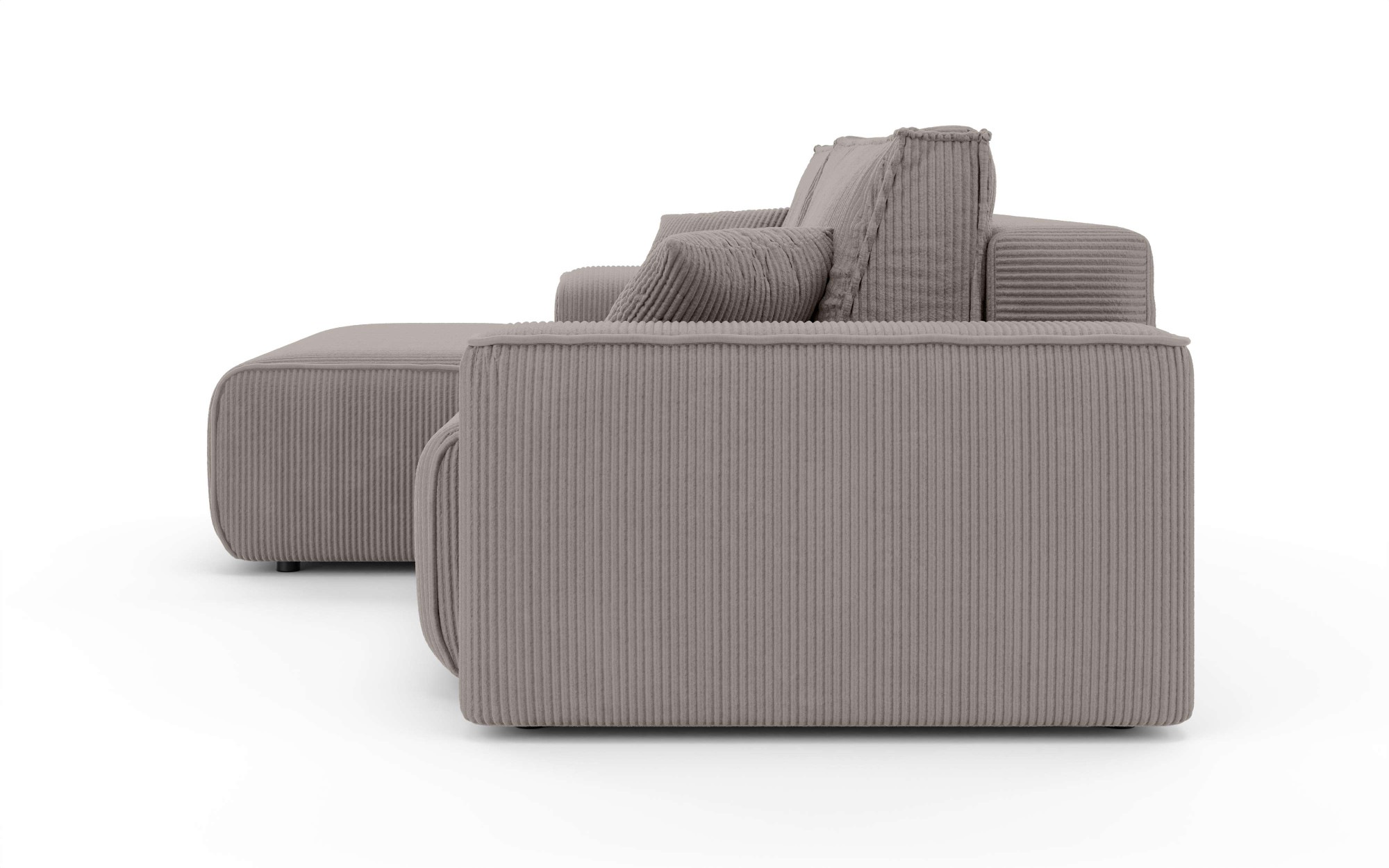Home affaire Ecksofa »Santenay mit Bettfunktion und Bettkasten, Maße: B/T/H 266/164/90 cm«, L-Form mit Wellenfederung, Schlaffläche: 140x213 cm, auch in Cord