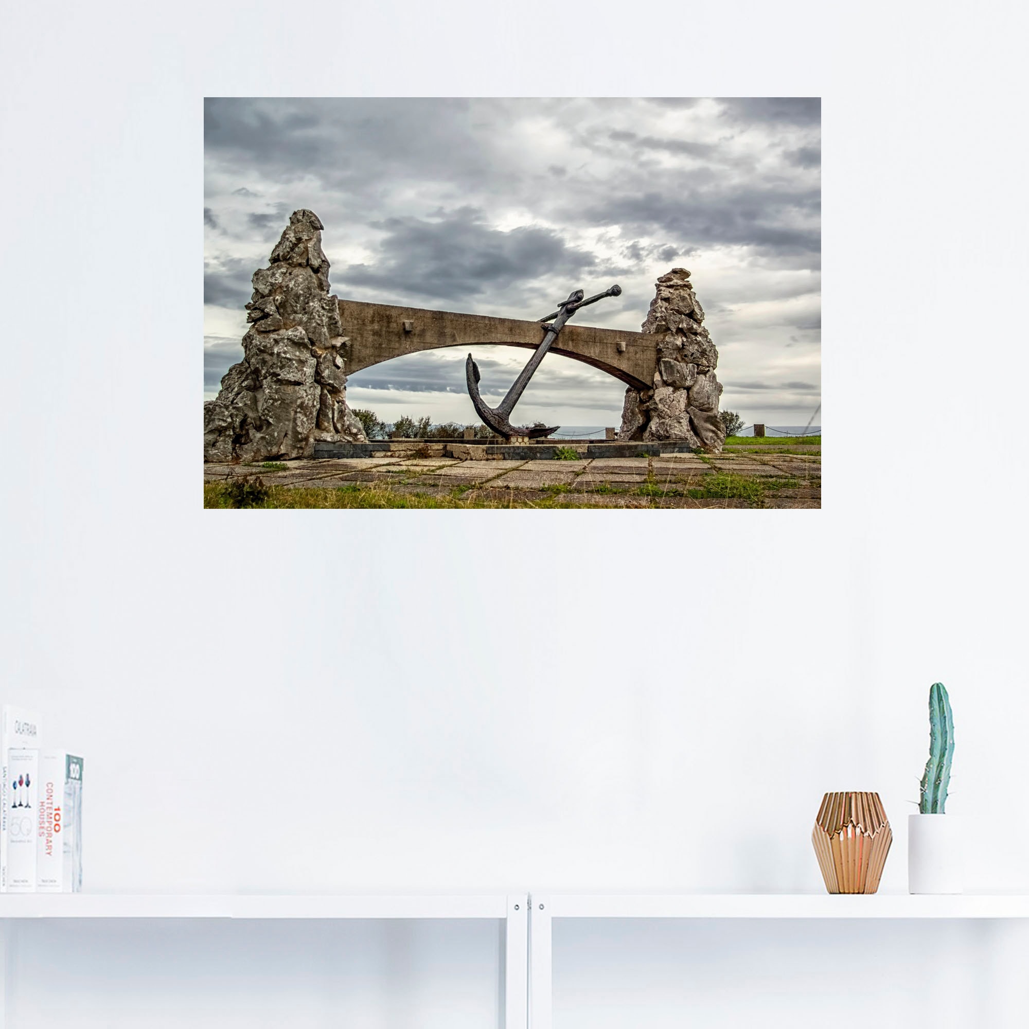 Artland Wandbild »Arco de Ancla - Nordspanien«, Architektonische Elemente, (1 St.), als Alubild, Leinwandbild, Wandaufkleber oder Poster in versch. Größen
