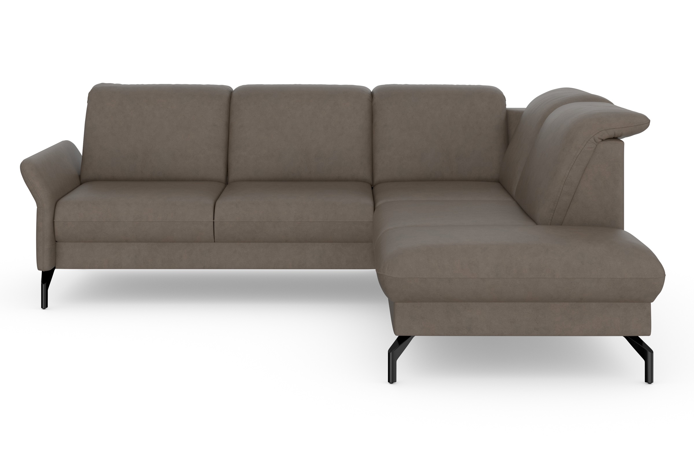 sit&more Ecksofa »Fashion L-Form«, wahlweise mit Kopfteilverstellung und Vorziehsitz, motorisch