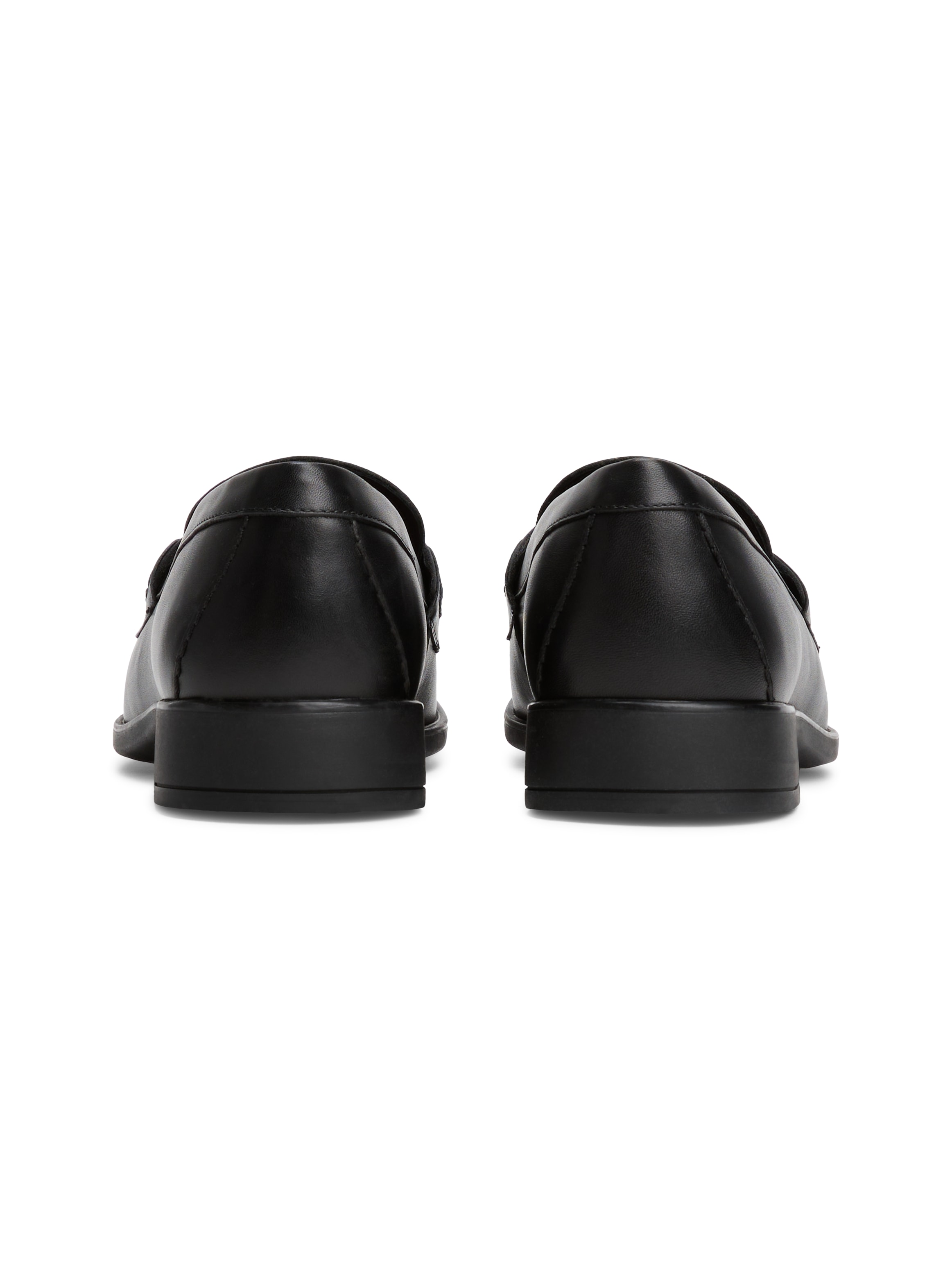 Tommy Hilfiger Loafer »TH LOGO LEATHER LOAFER«, Blockabsatz, Slipper, Businessschuh mit TH-Schmuckspange