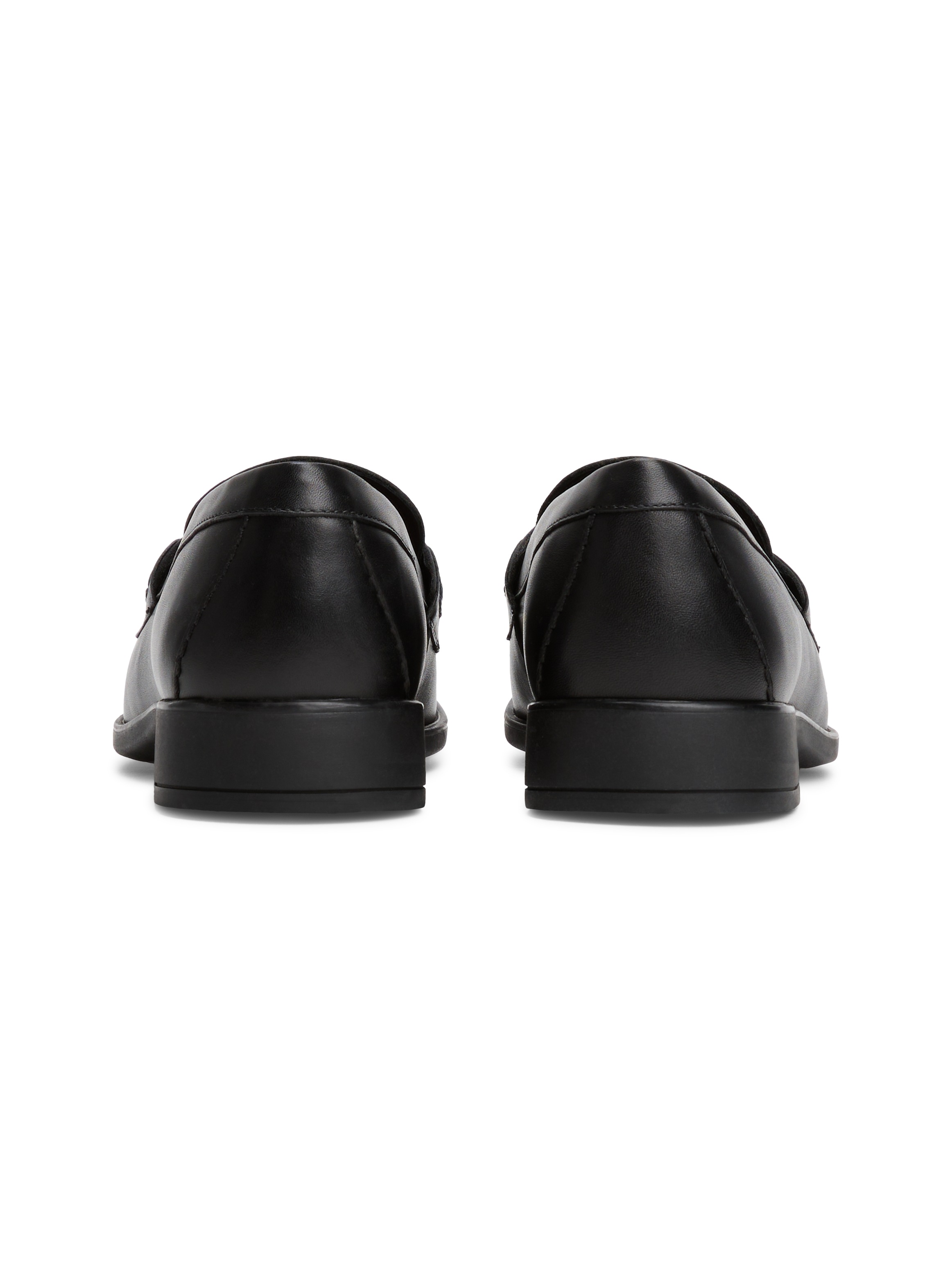 Tommy Hilfiger Loafer "TH LOGO LEATHER LOAFER", Blockabsatz, Slipper, Busin günstig online kaufen