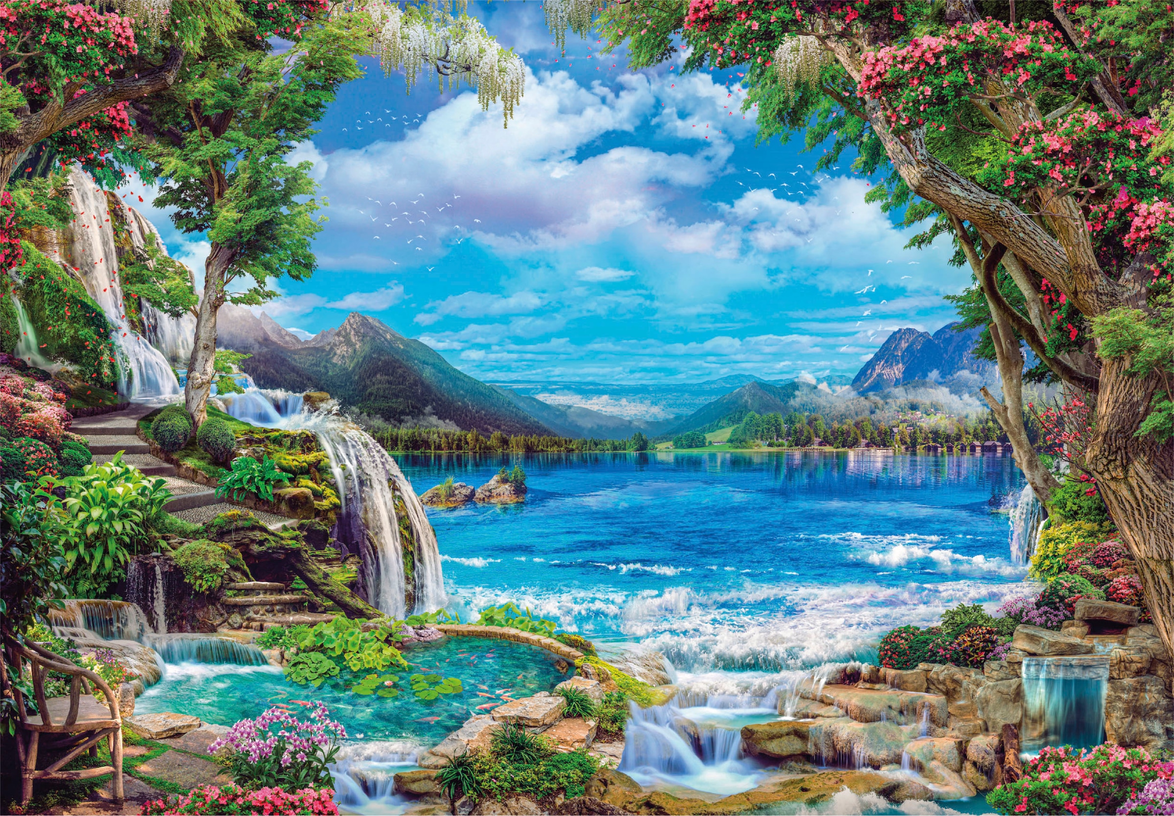 Clementoni® Puzzle »High Quality Collection, Paradies auf Erden«, Made in Europe